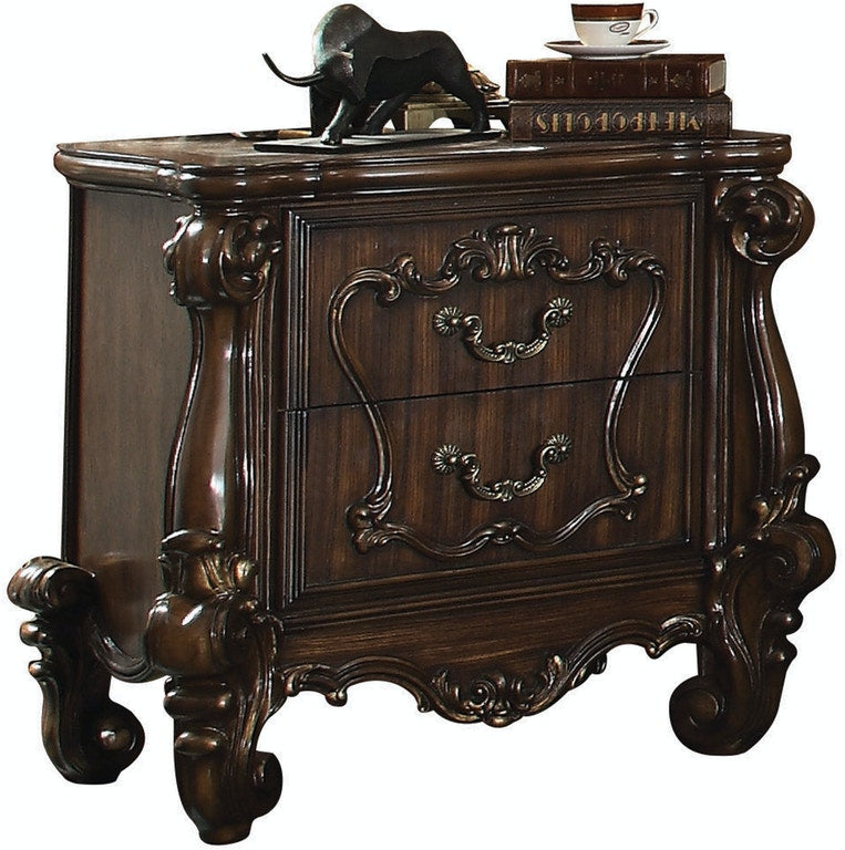 31" Brown Two Drawers Nightstand-2