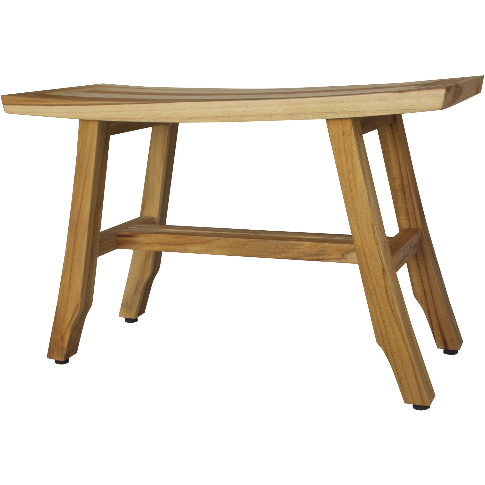 28" Natural Teak Rectangular Shower Bench-3