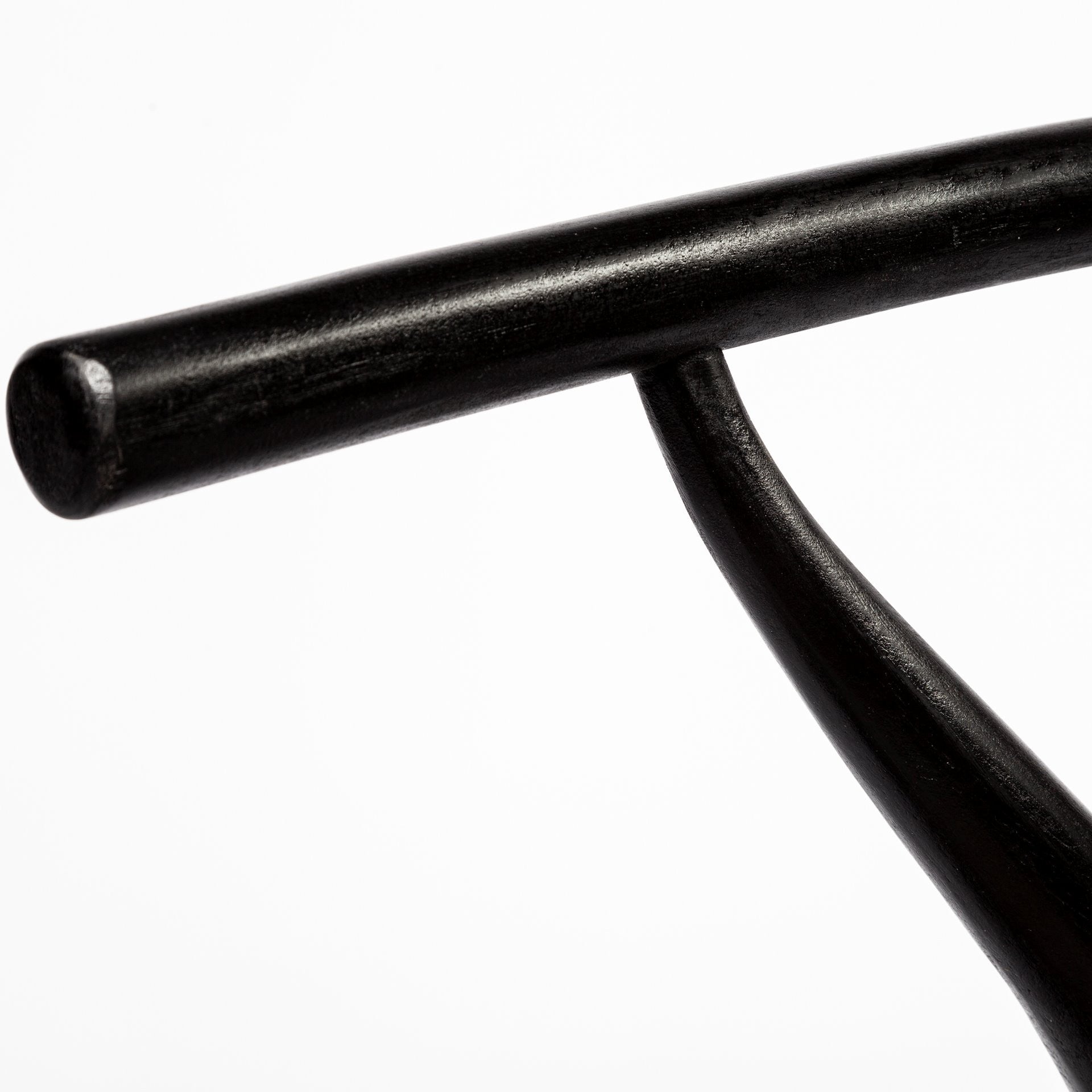 Beige And Black Upholstered Linen Wishbone Back Dining Side Chair-5