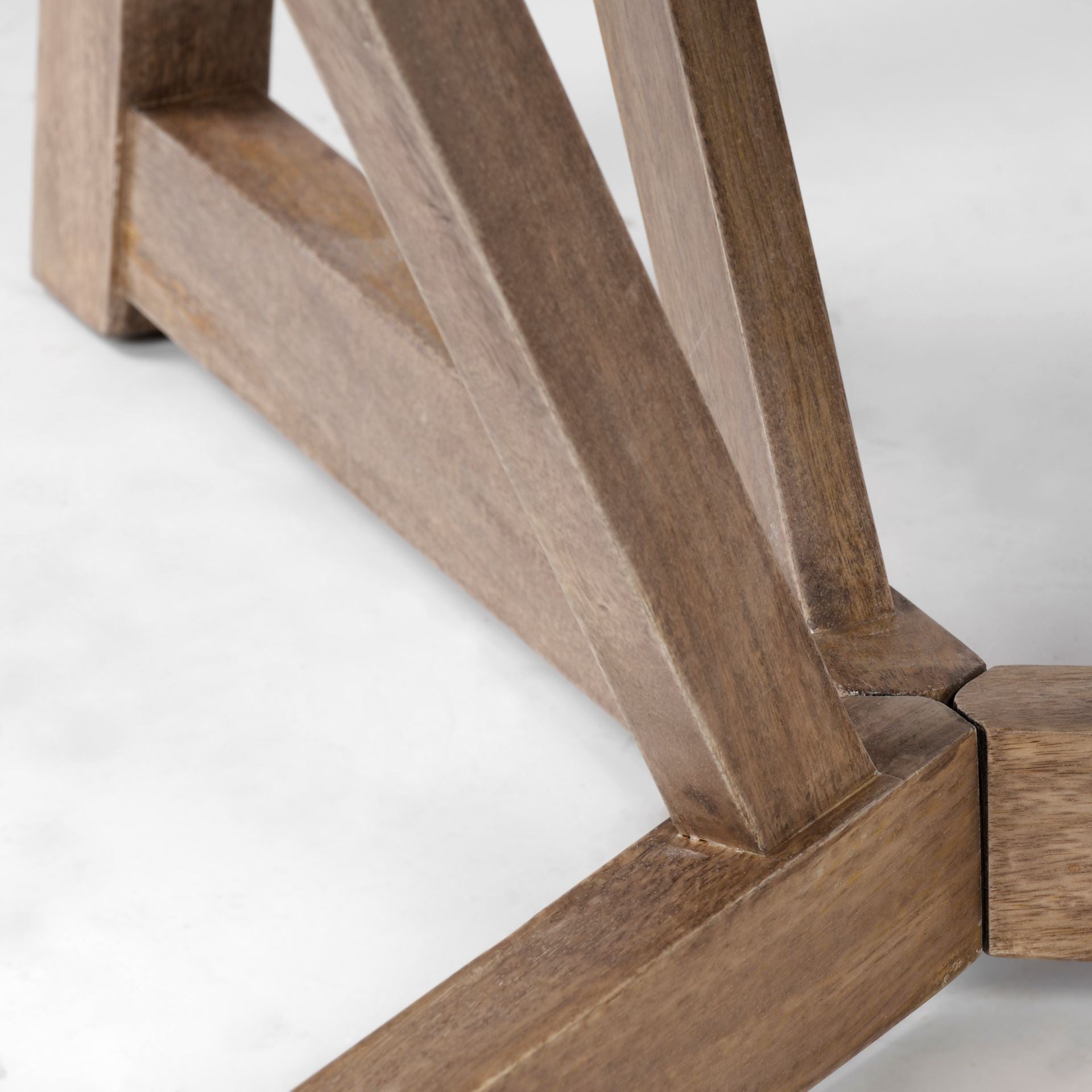 60" Brown Rounded Solid Wood Pedestal Base Dining Table-5