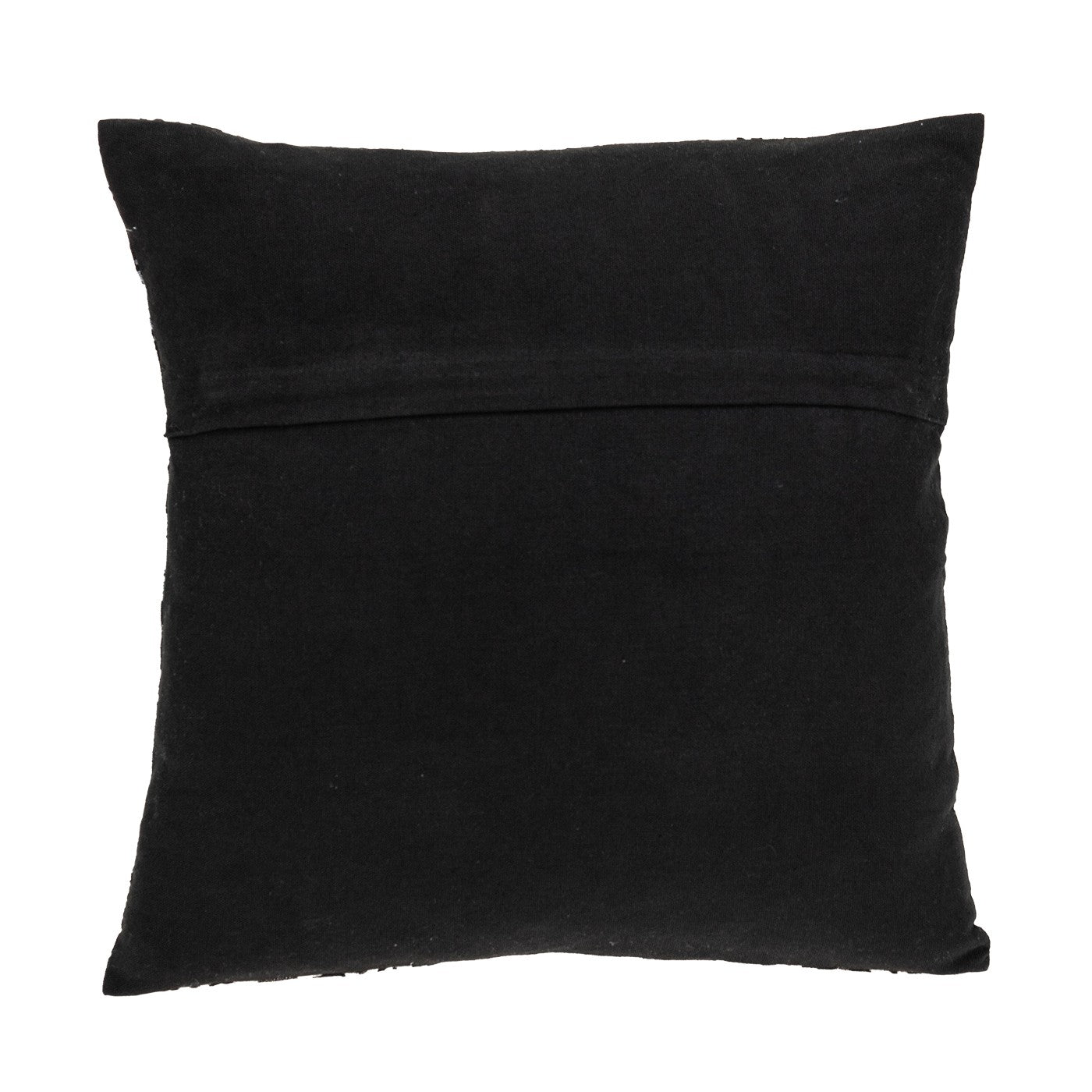 Jet Black And White Geo Throw Pillow-2