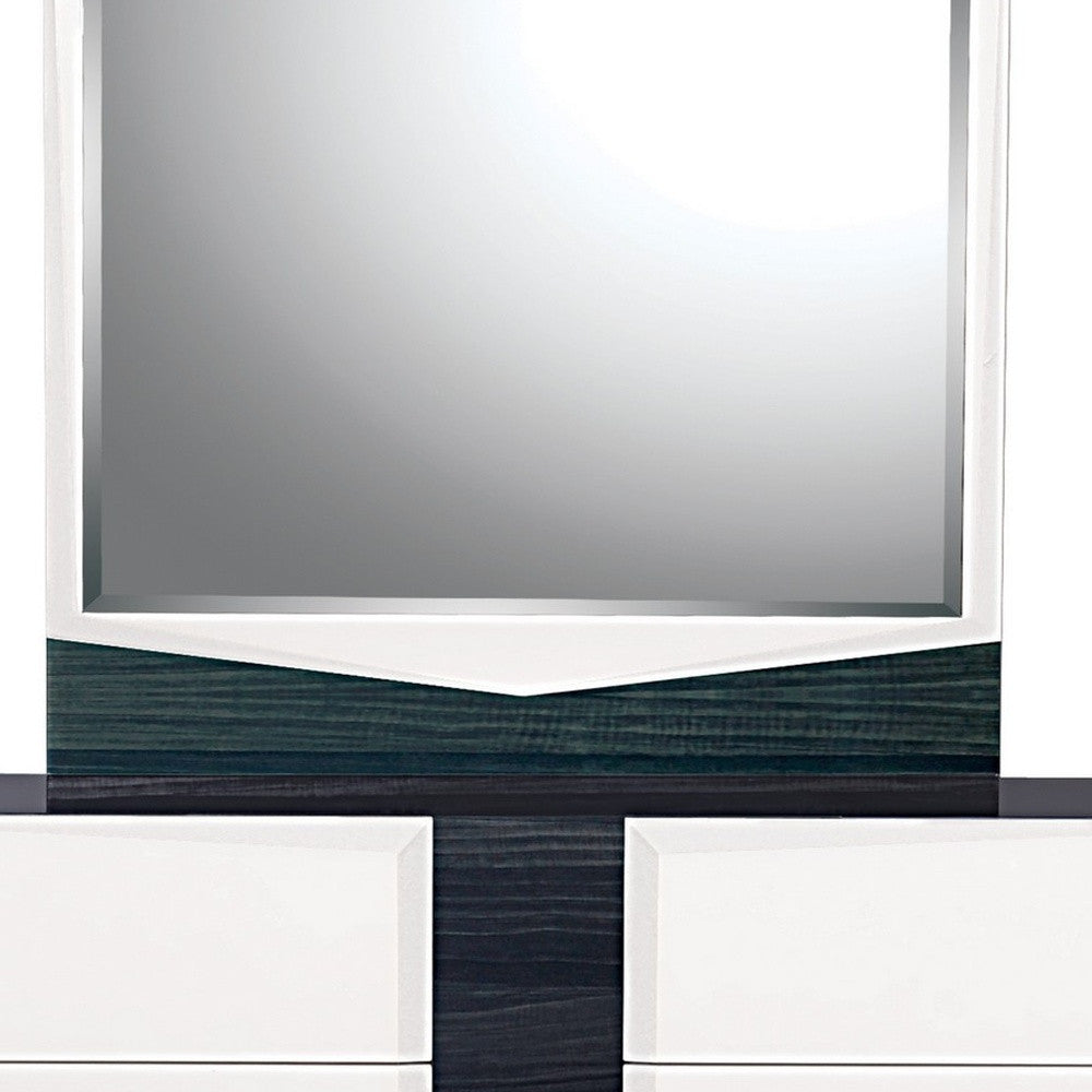 White And Grey Dresser With 6 Drawer-2