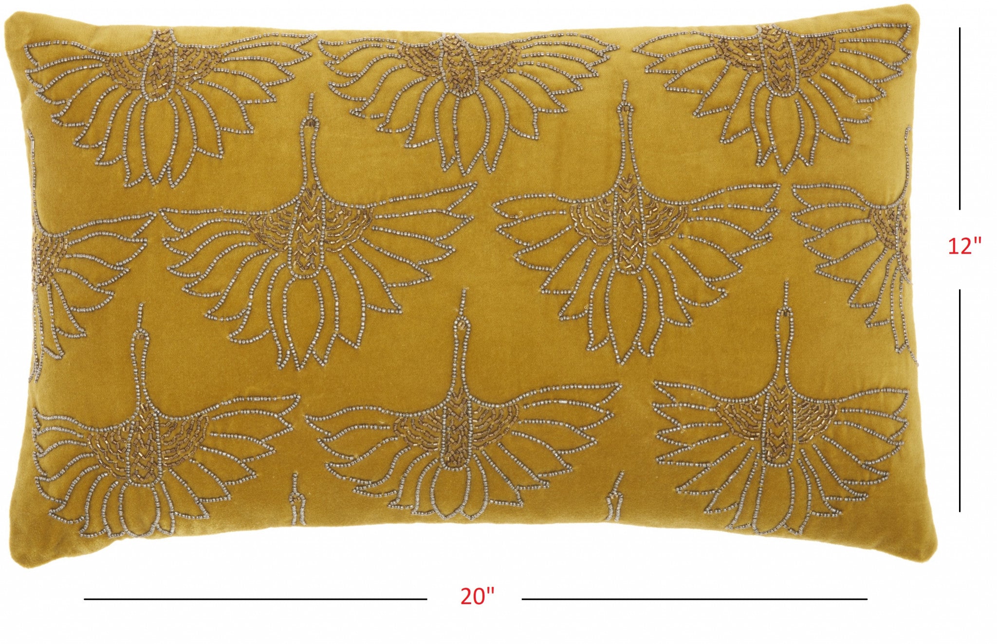 Brilliant Gold Lumbar Pillow-8