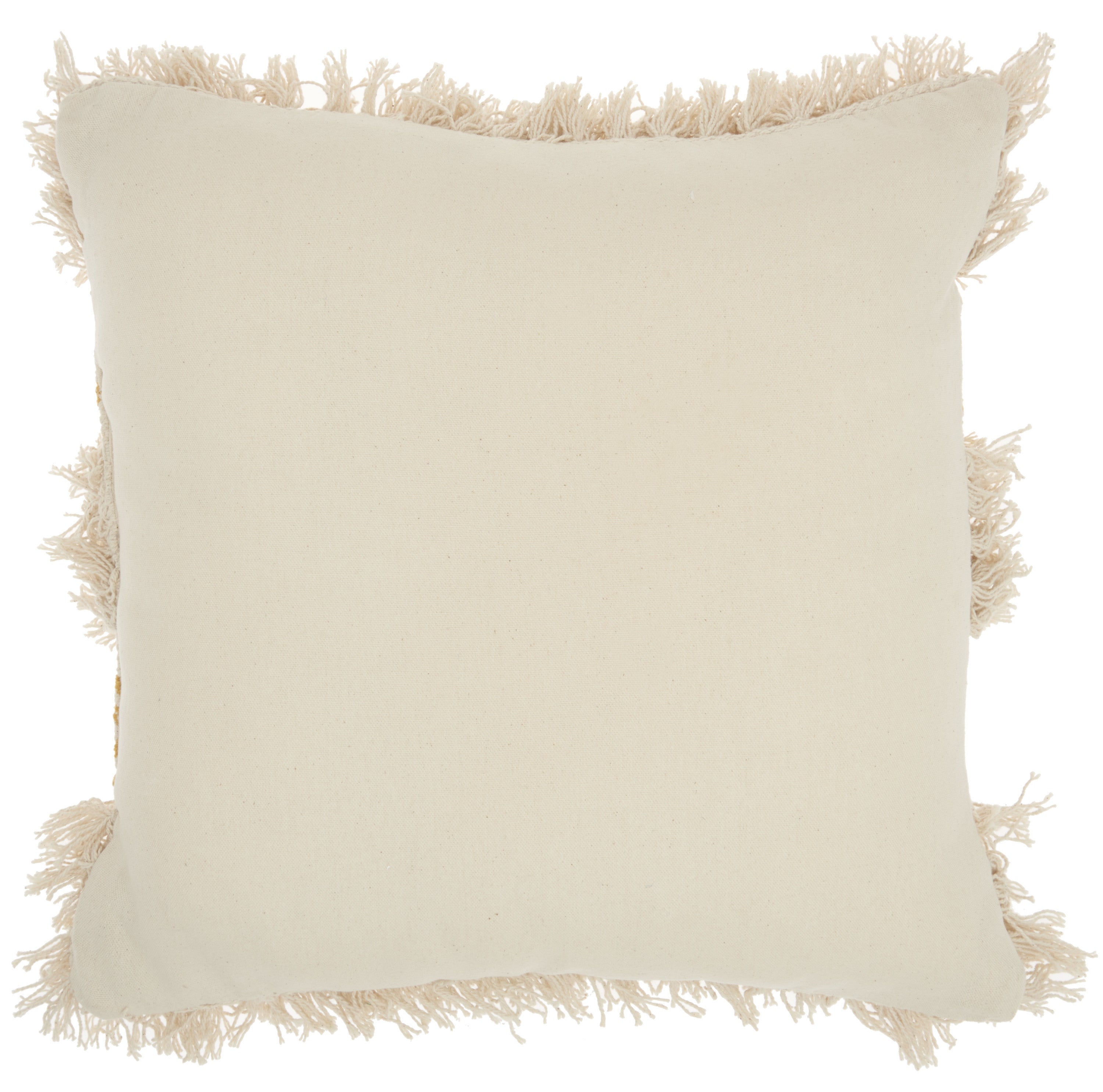 Mustard Diamond Patterned Throw Pillow-2