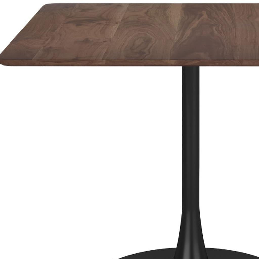 35" Square Steel Pedestal Base Dining Table-5