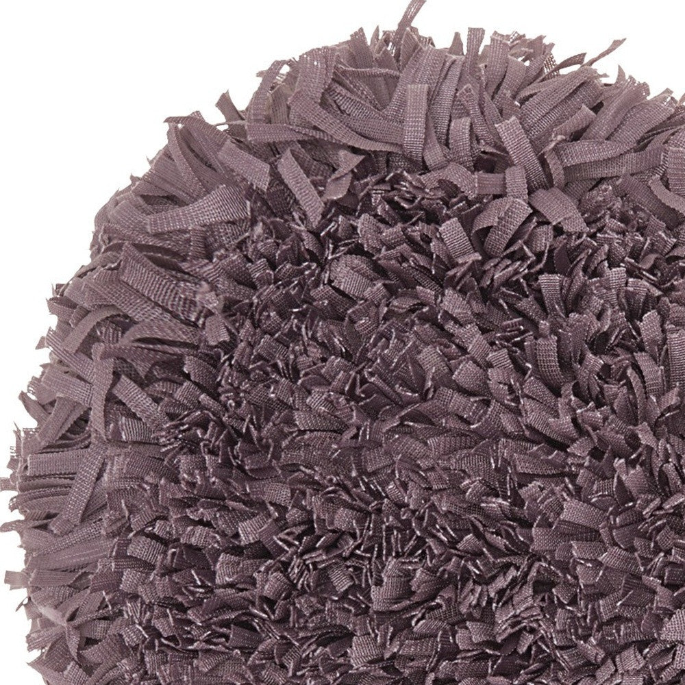 Heart Shaped Lavendar Shag Accent Pillow-3