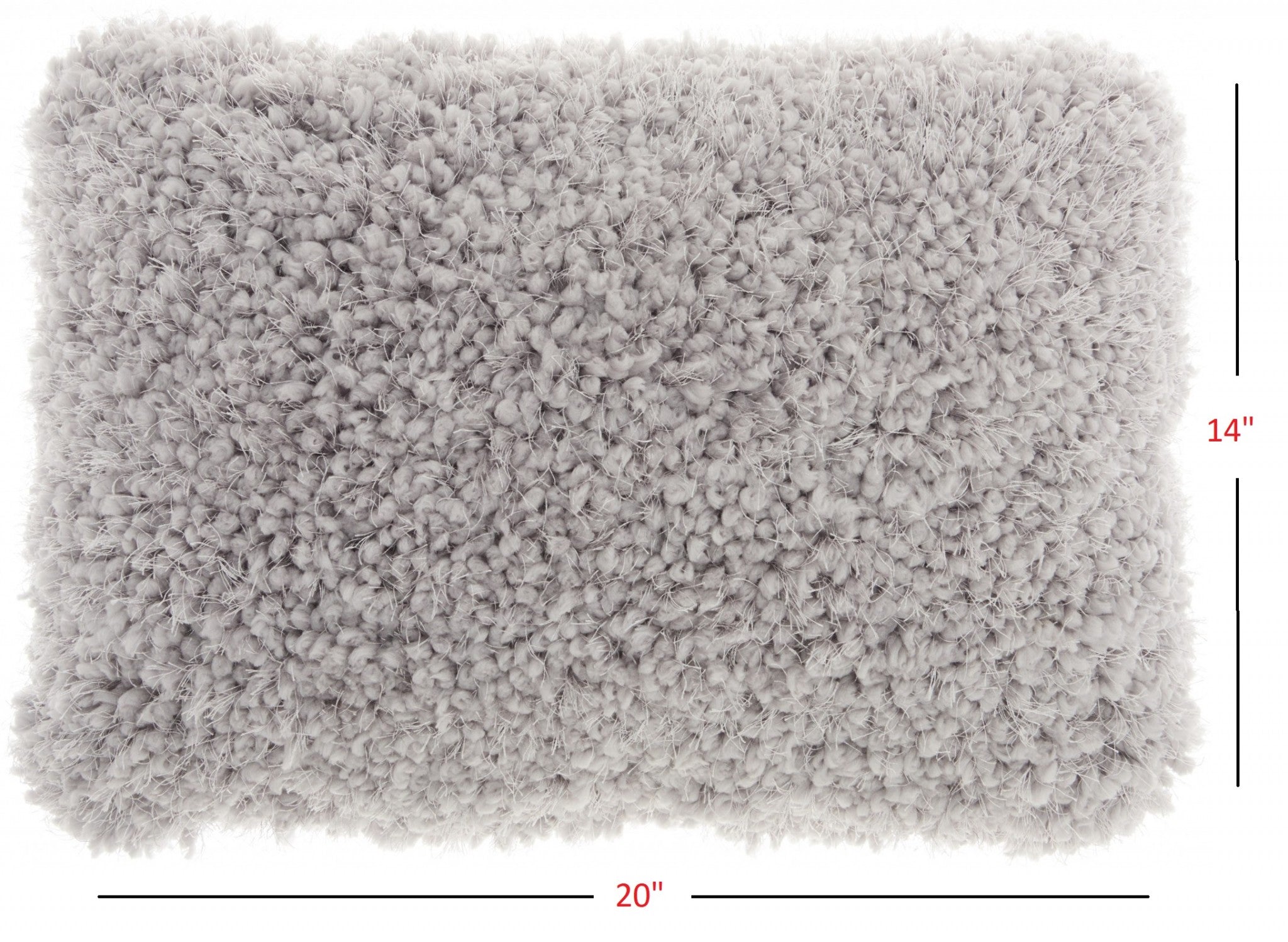 Pale Gray Knubby Plush Lumbar Throw Pillow-4