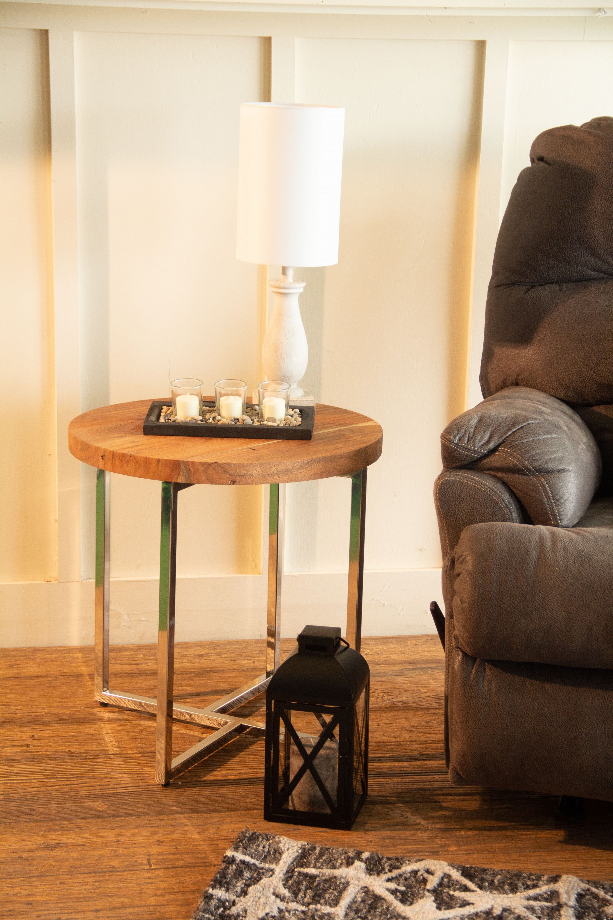 Modern Rustic Side Or End Table-8