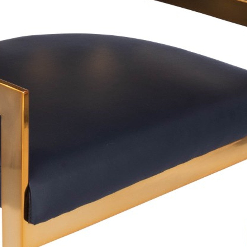 28" Black and Gold Iron Low Back Counter Height Bar Chair-4