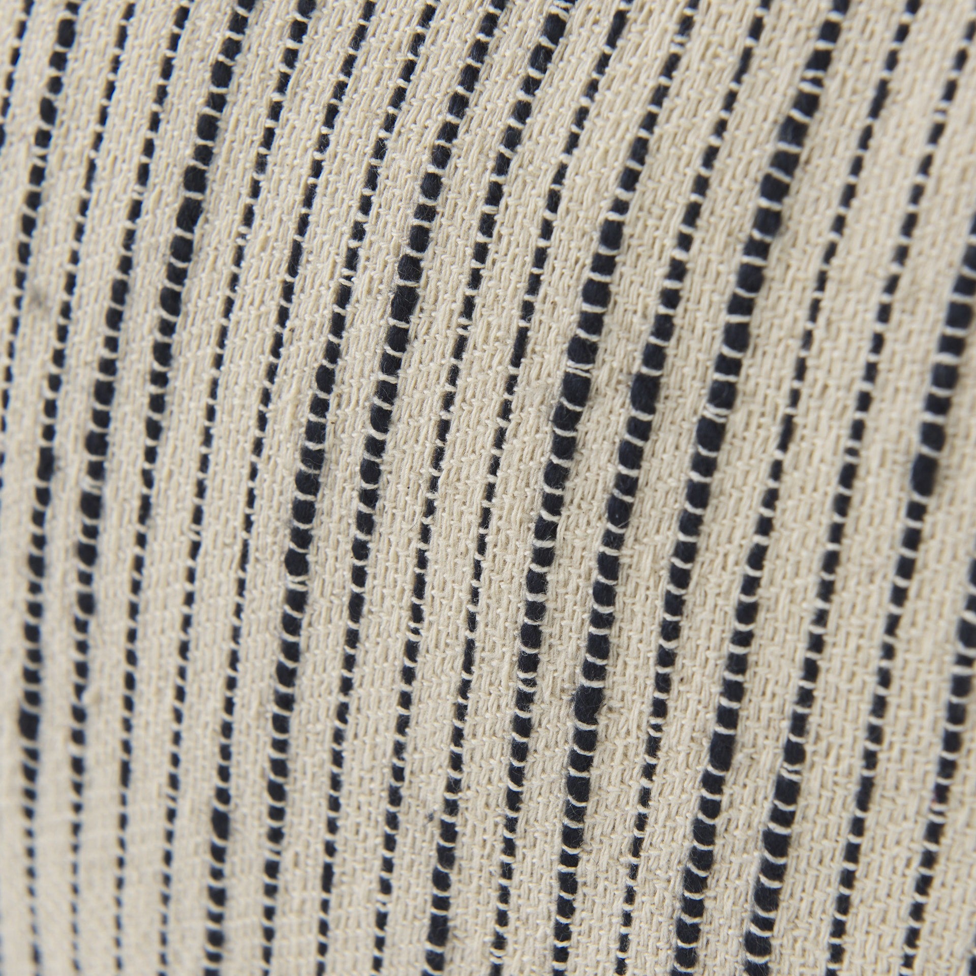 Beige And Midnight Pom Pom Square Accent Pillow Cover-7