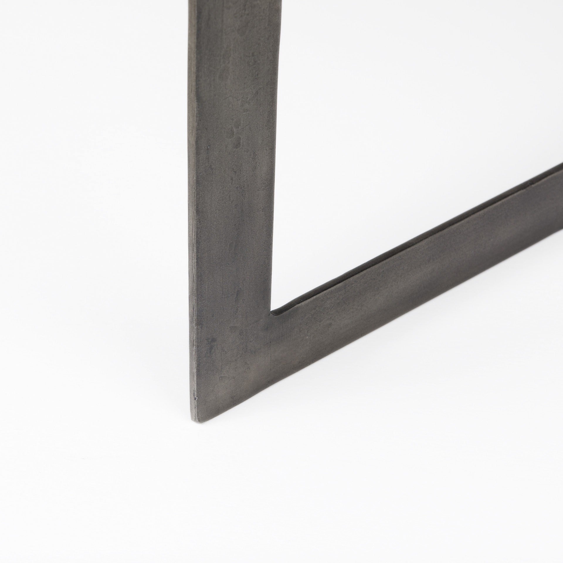 34" Brown Solid Wood and Metal Square Coffee Table-7