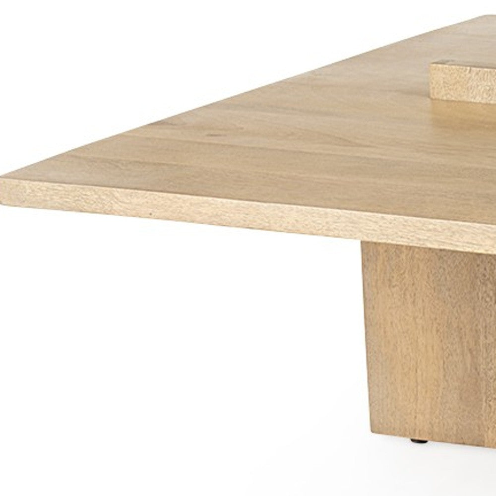 34" Natural Wood Coffee Table-4