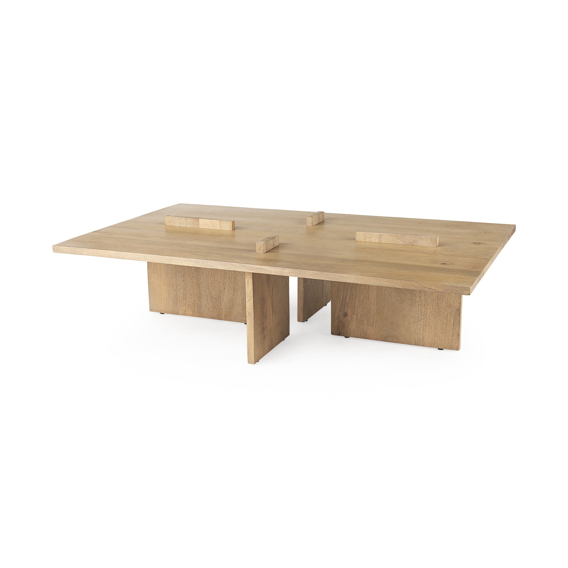 34" Natural Wood Coffee Table-1