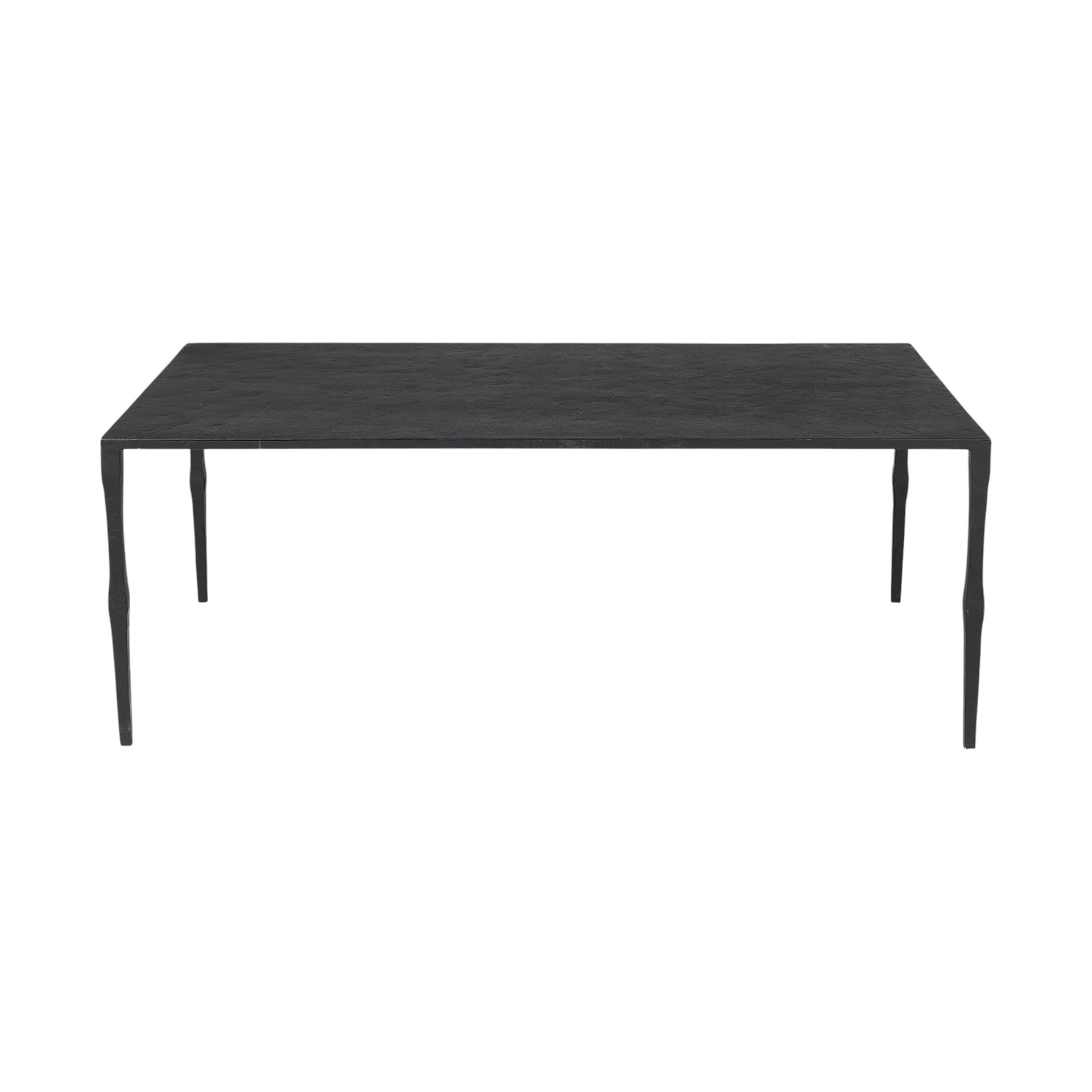 22" Black Iron Coffee Table-7