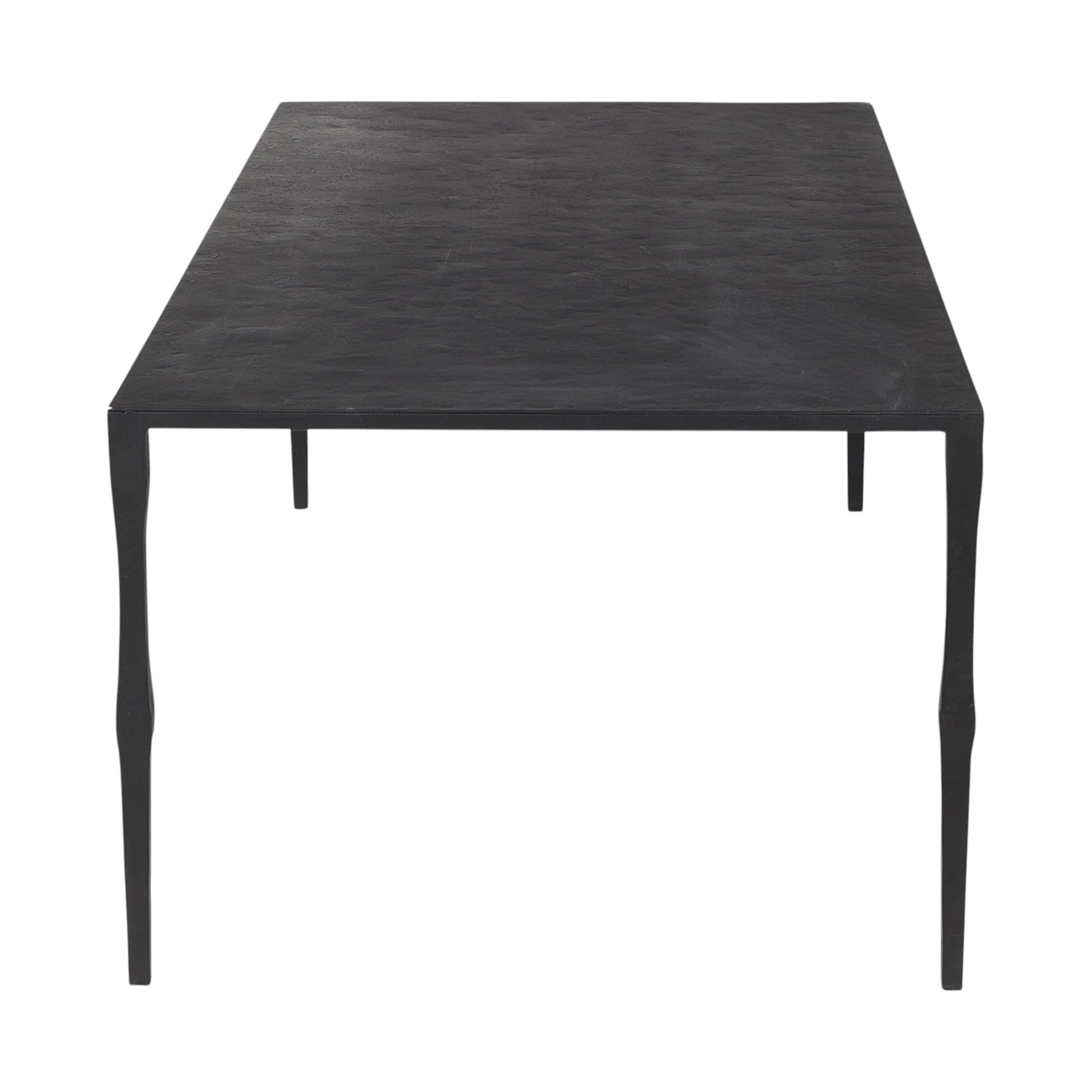 22" Black Iron Coffee Table-8