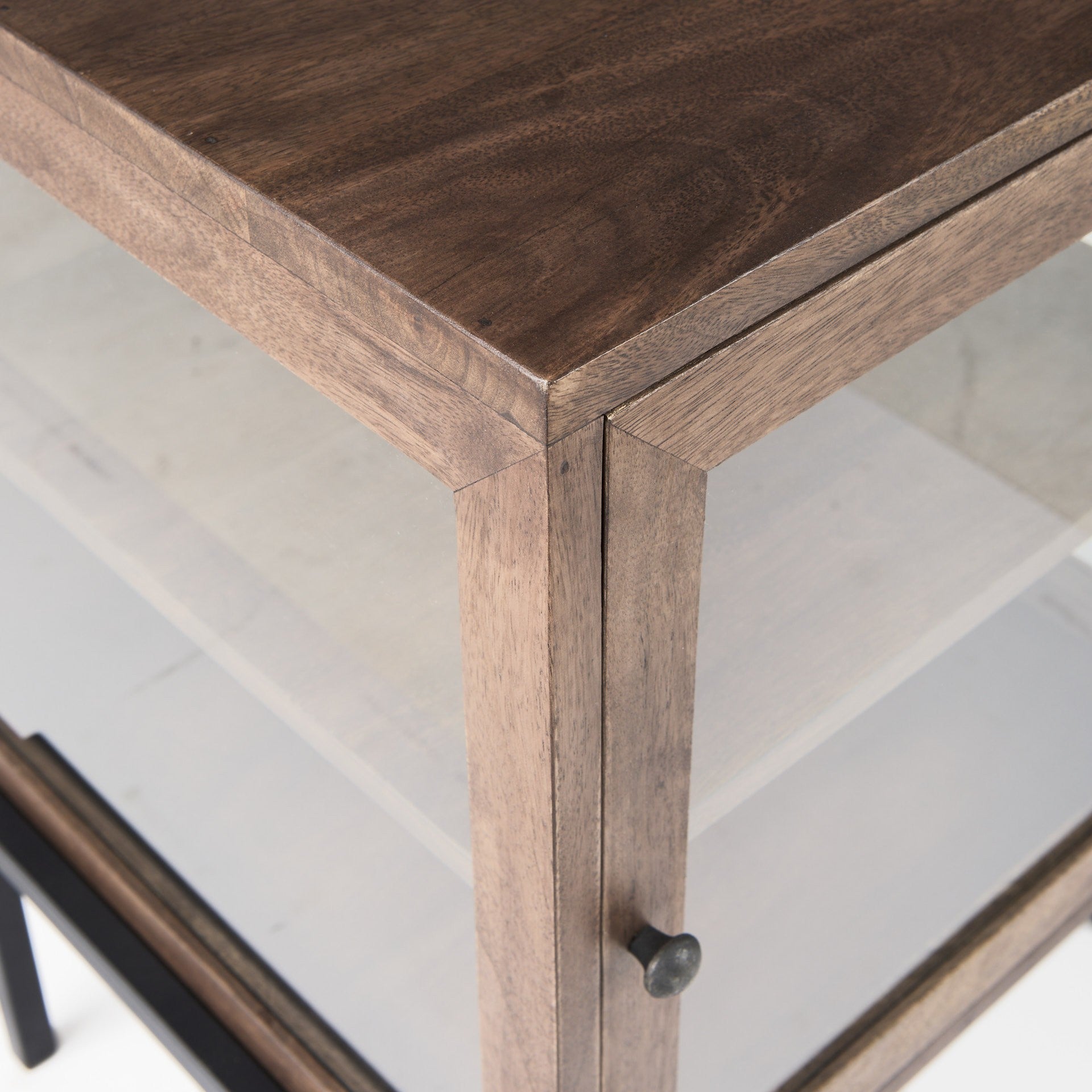 24" Brown Solid Wood Square End Table-8