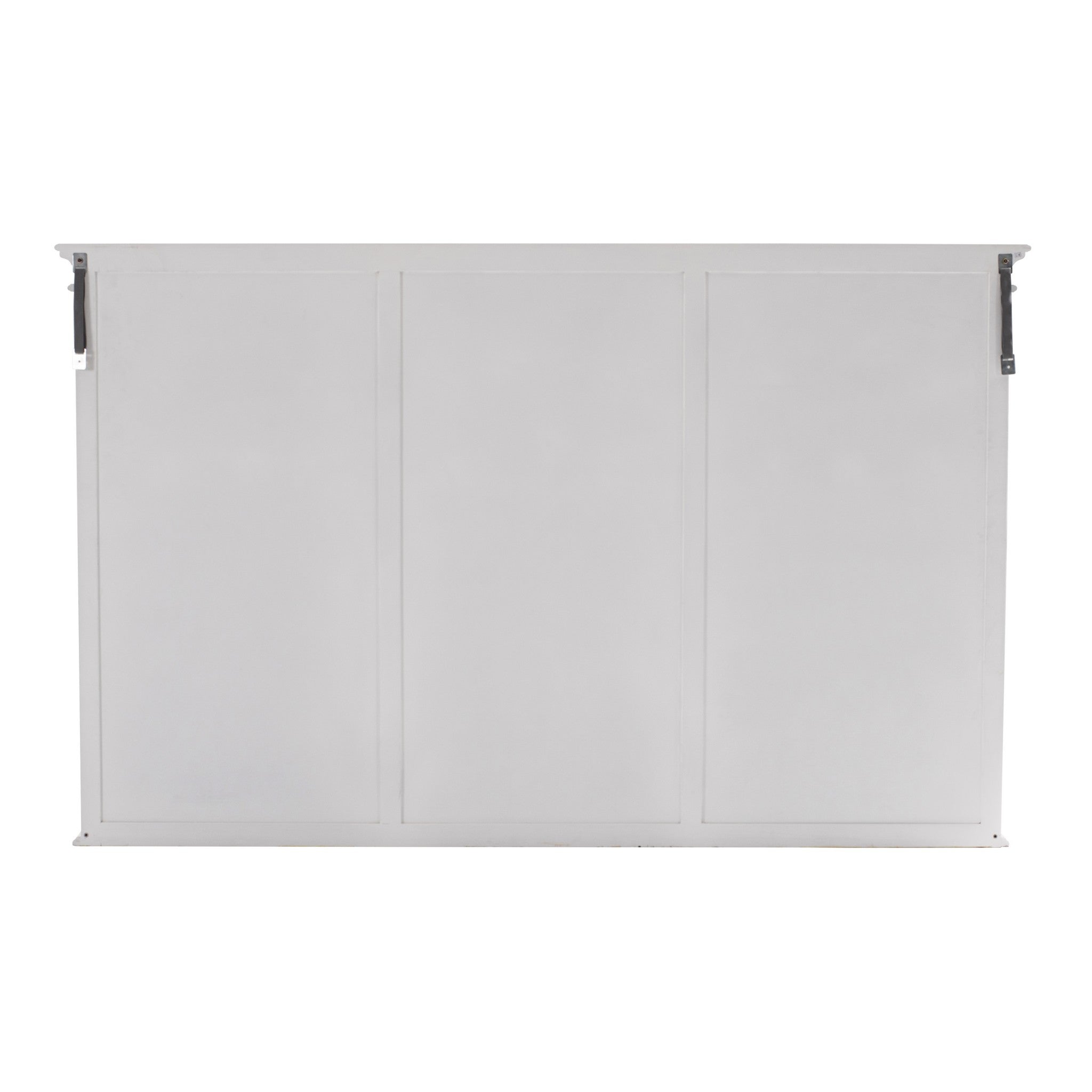 71" White Solid Wood Frame Dining Hutch With Multiple Shelves And Three Drawers-8