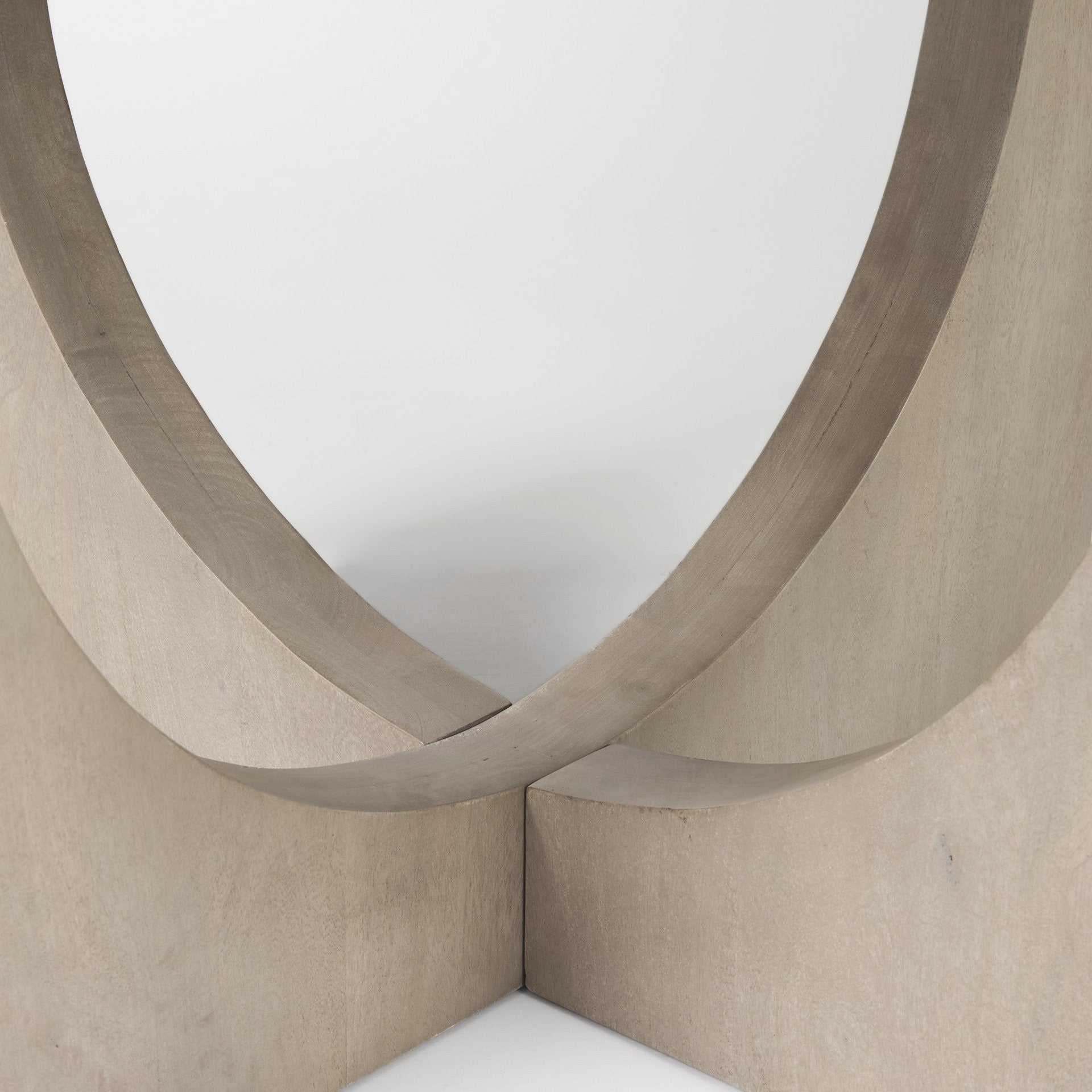 54" Natural Rounded Pedestal Base Dining Table-6