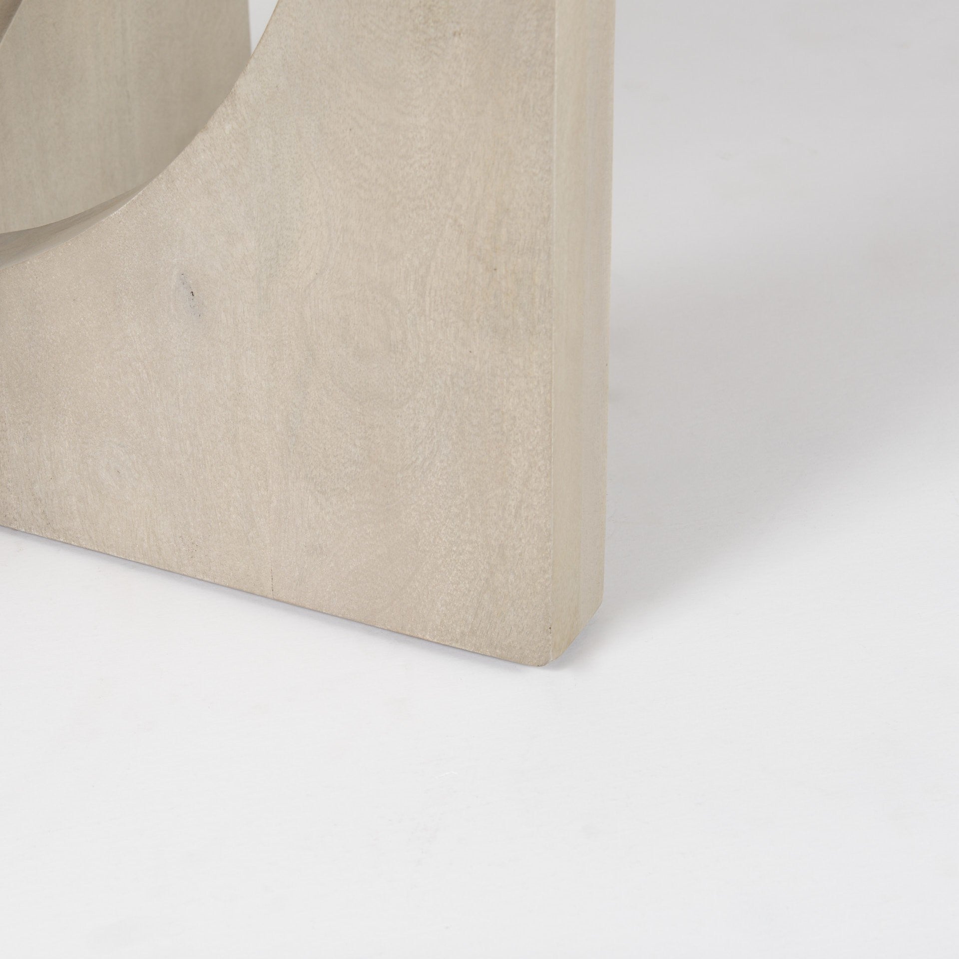 54" Natural Rounded Pedestal Base Dining Table-7