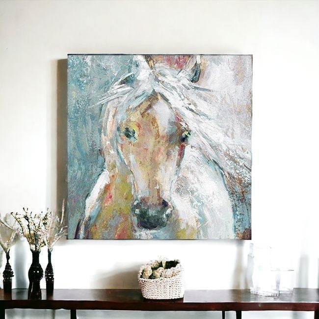 Whimsical Horse Unframed Print Wall Art-2
