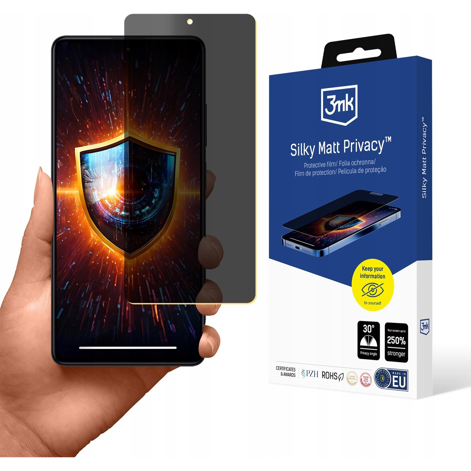 3mk Silky Matt Privacy belátásgátló fólia Redmi Note 12 Pro ( )-0