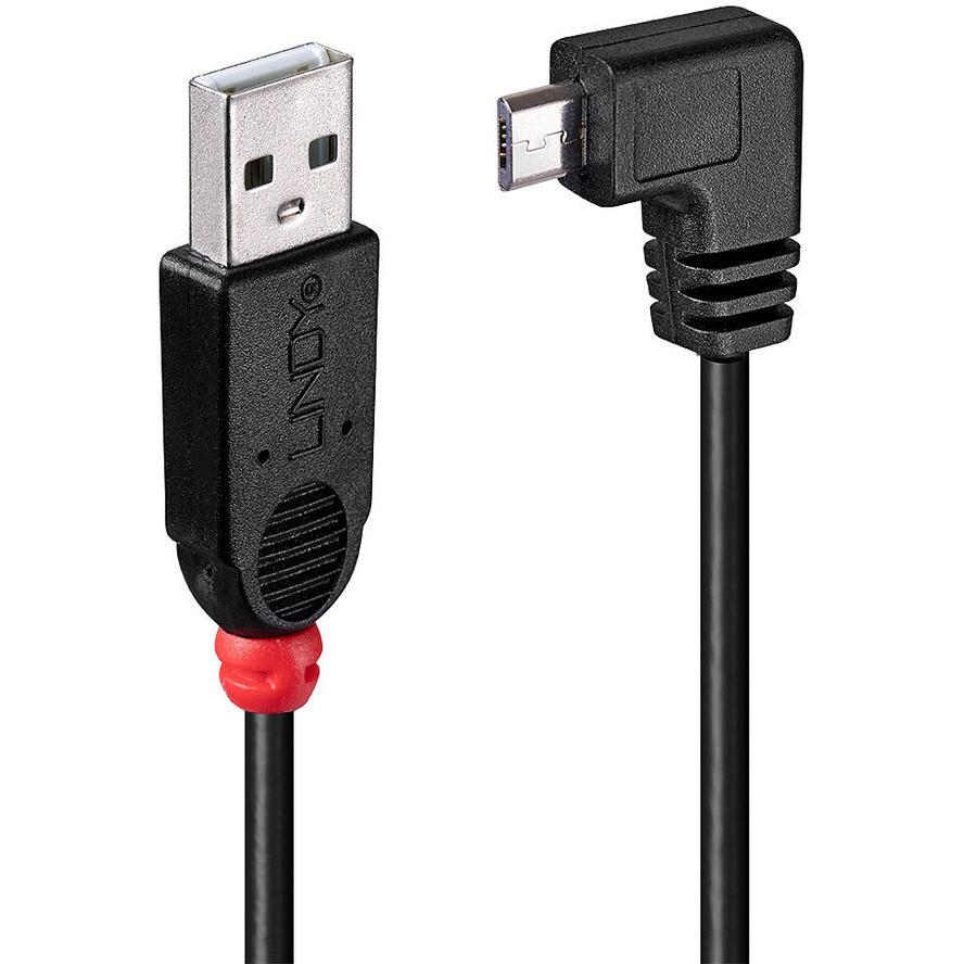 Lindy 31976 USB кабел 1 м USB 2.0 USB A Micro-USB B Черен (31976)-0