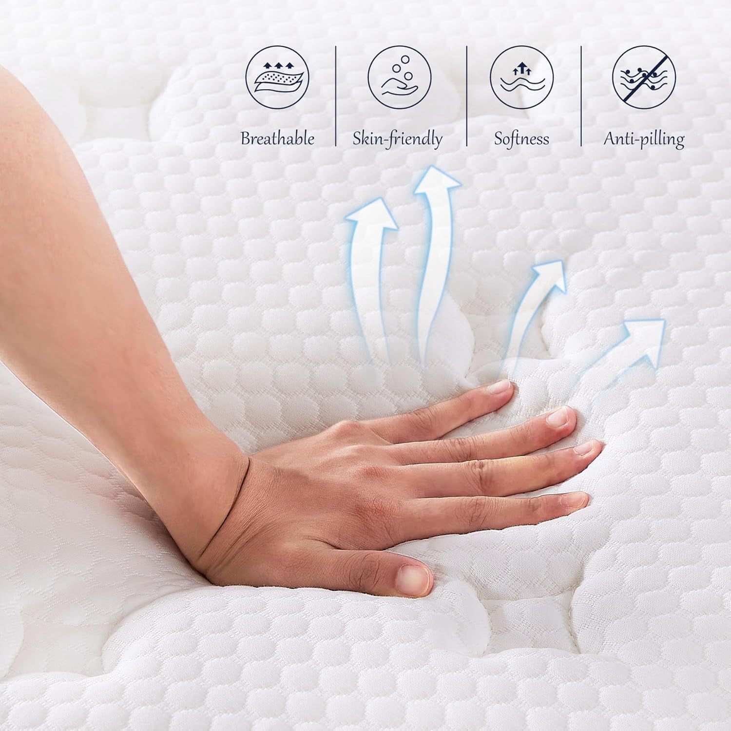 Queen TwelveInch MemoryFoam Hybrid Mattress CertipurUS-1