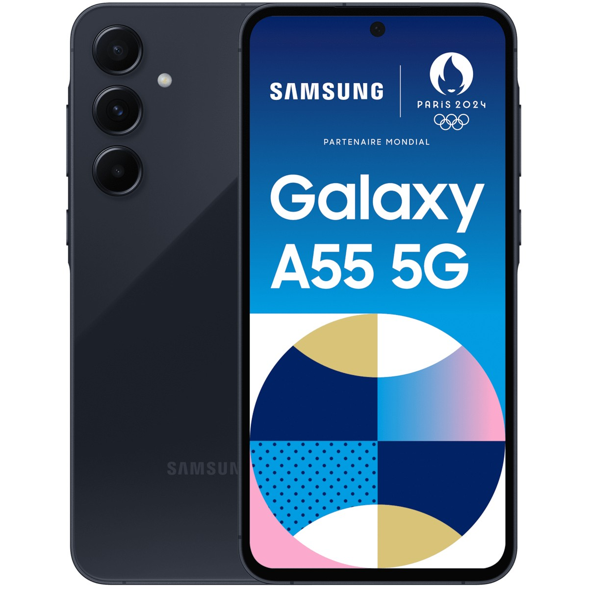 Samsung Galaxy A55 5G 16,8 см (6.6") Хибридна двойна SIM UBS тип C 8 GB 128 GB 5000 mAh Военноморски флот (SM-A556BZKAEEE)-0
