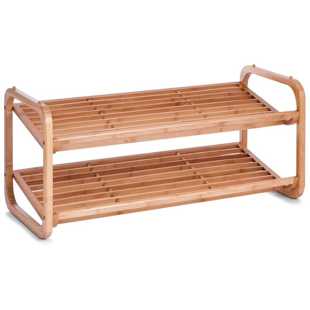 Zeller Cipőtartó állvány, bambusz, 2 emeletes (8107)-0