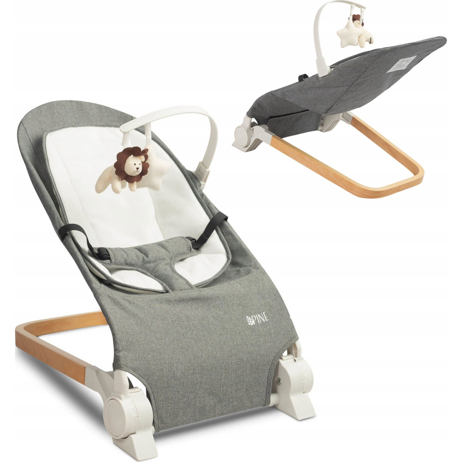 Caretero LEŻACZEK PINE GREY (TERO-80611)-0