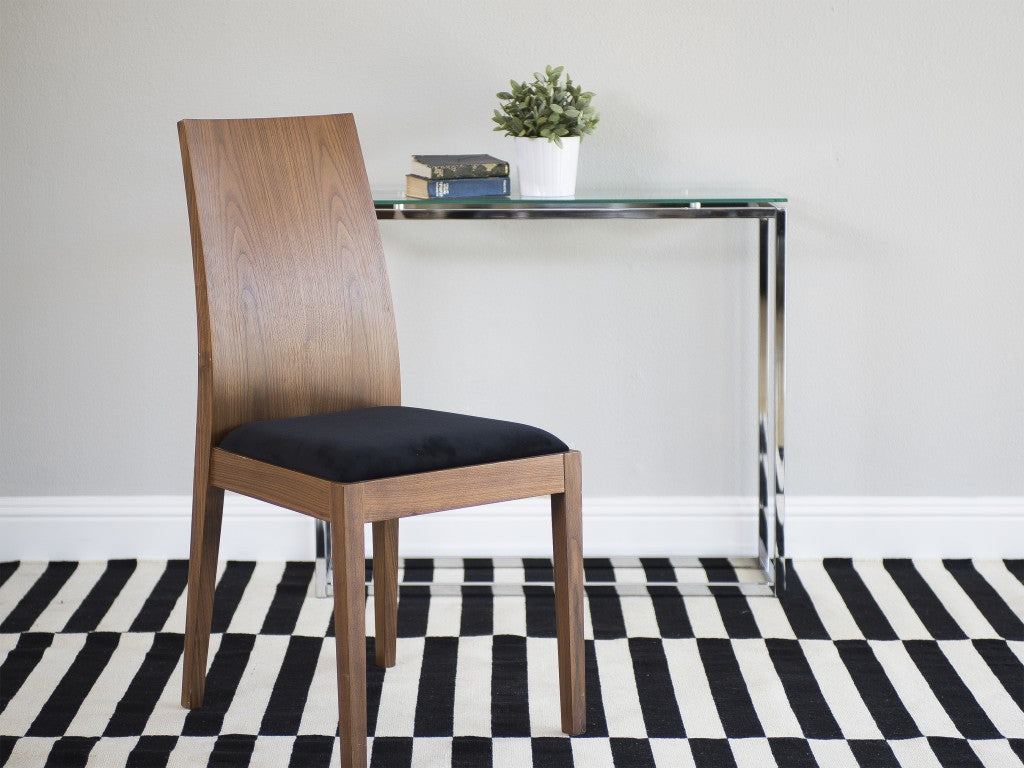 36" Clear and Silver Glass Sled Console Table-6