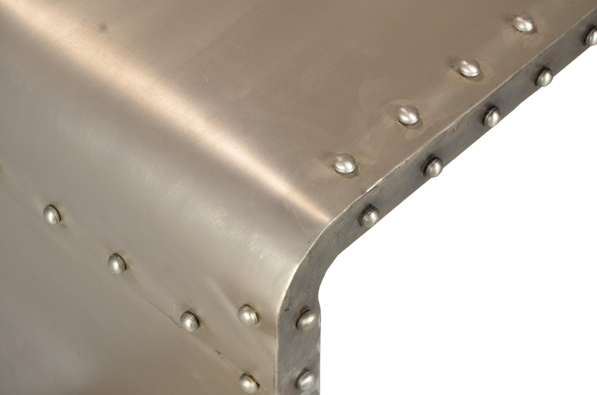 60" Gray Aluminum and Metal Frame Coffee Table-3