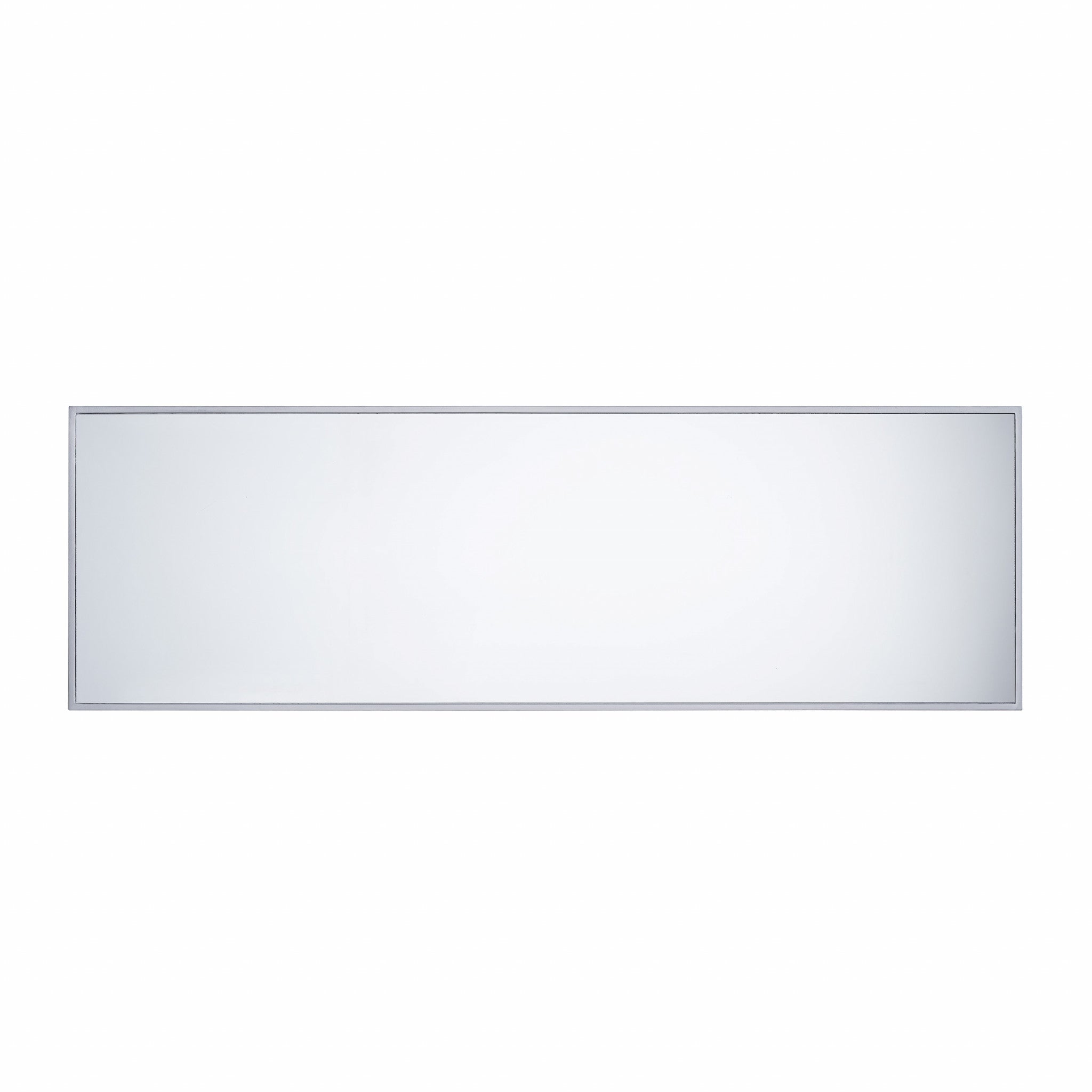 50" Silver Wood and Glass Three Drawer Credenza with Two Doors-5