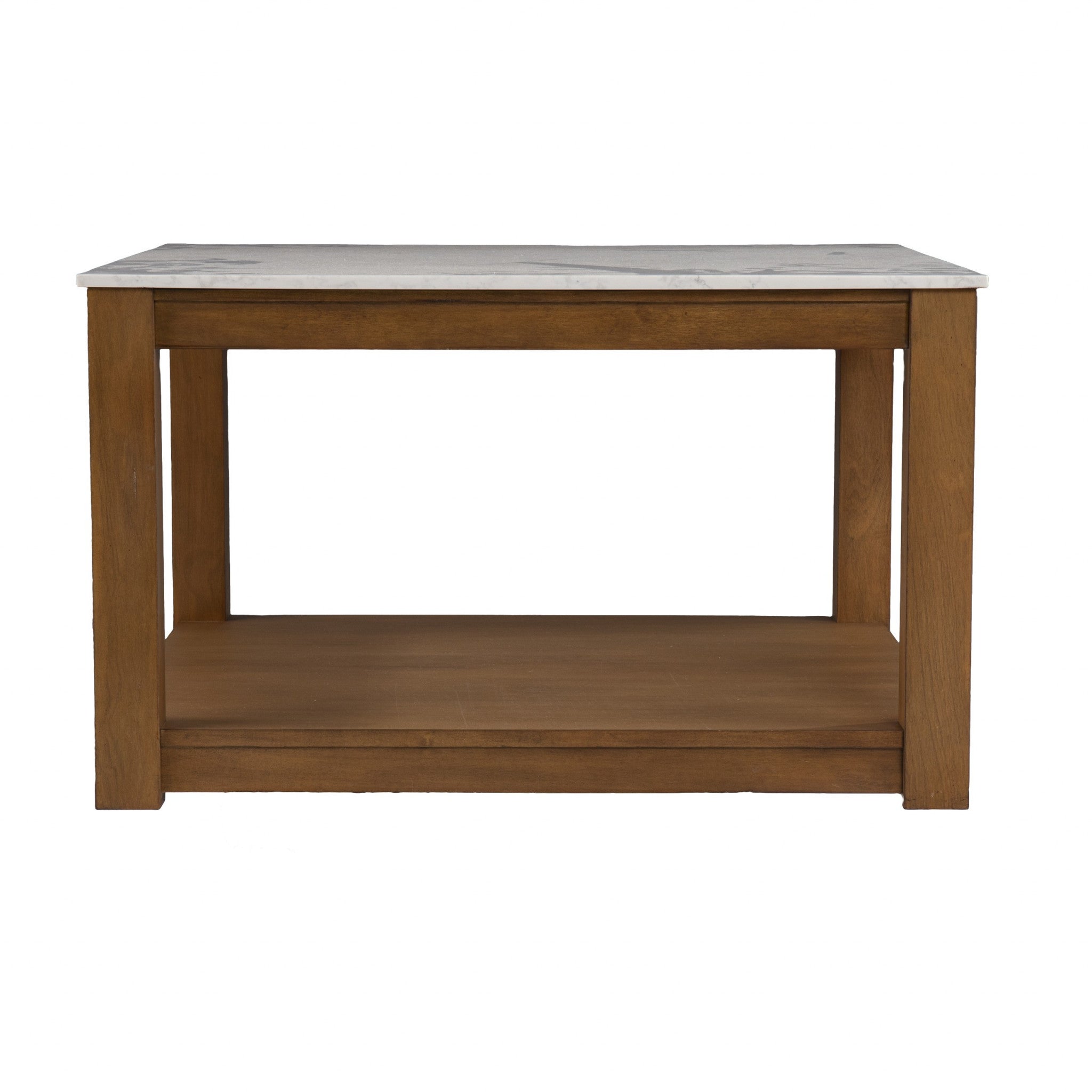 30" Natural And Natural Brown Solid Manufactured Wood Square Coffee Table-5