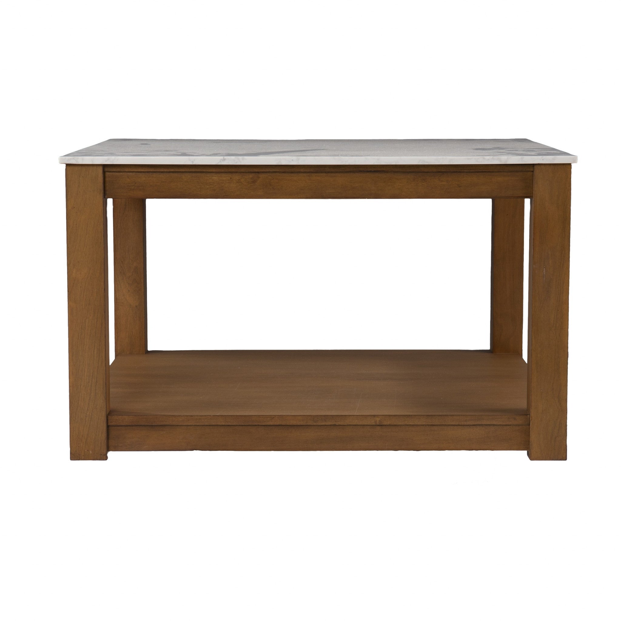 30" Natural And Natural Brown Solid Manufactured Wood Square Coffee Table-0