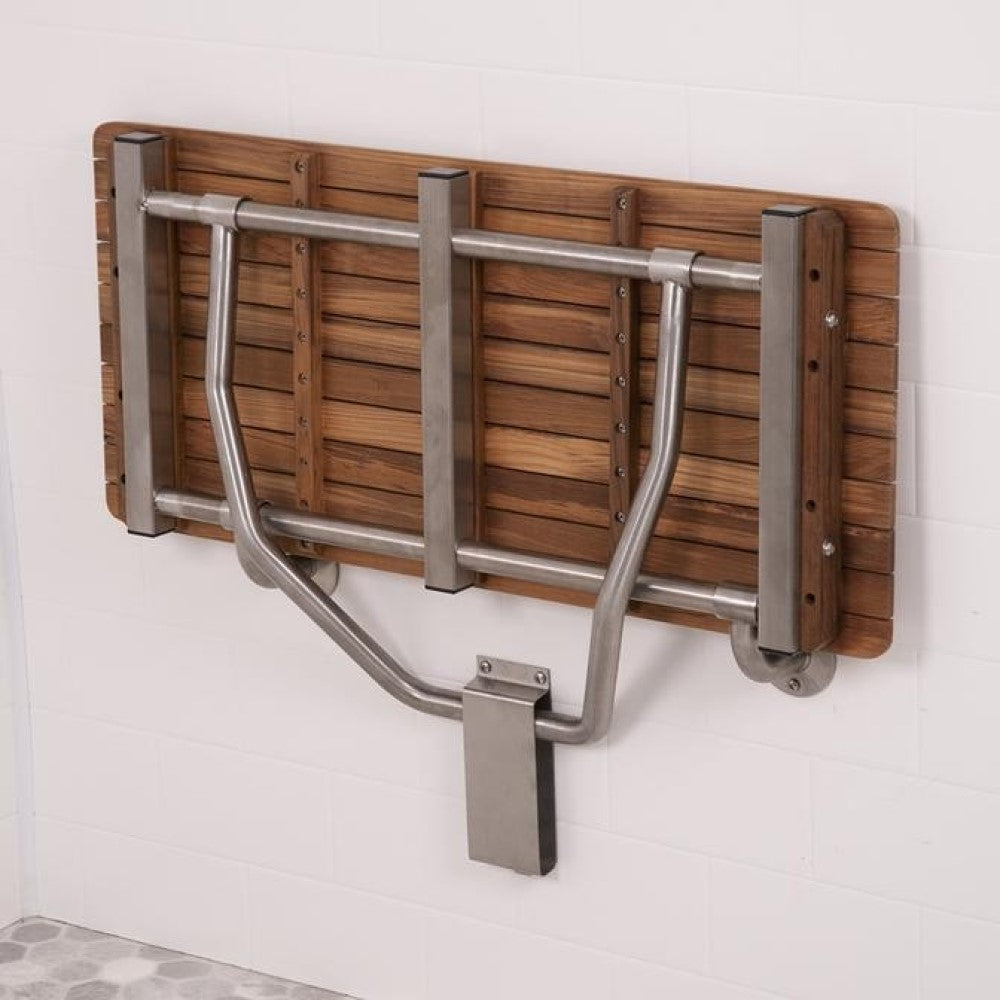 36" Premium Wall Mount Teak Shower Bench-7