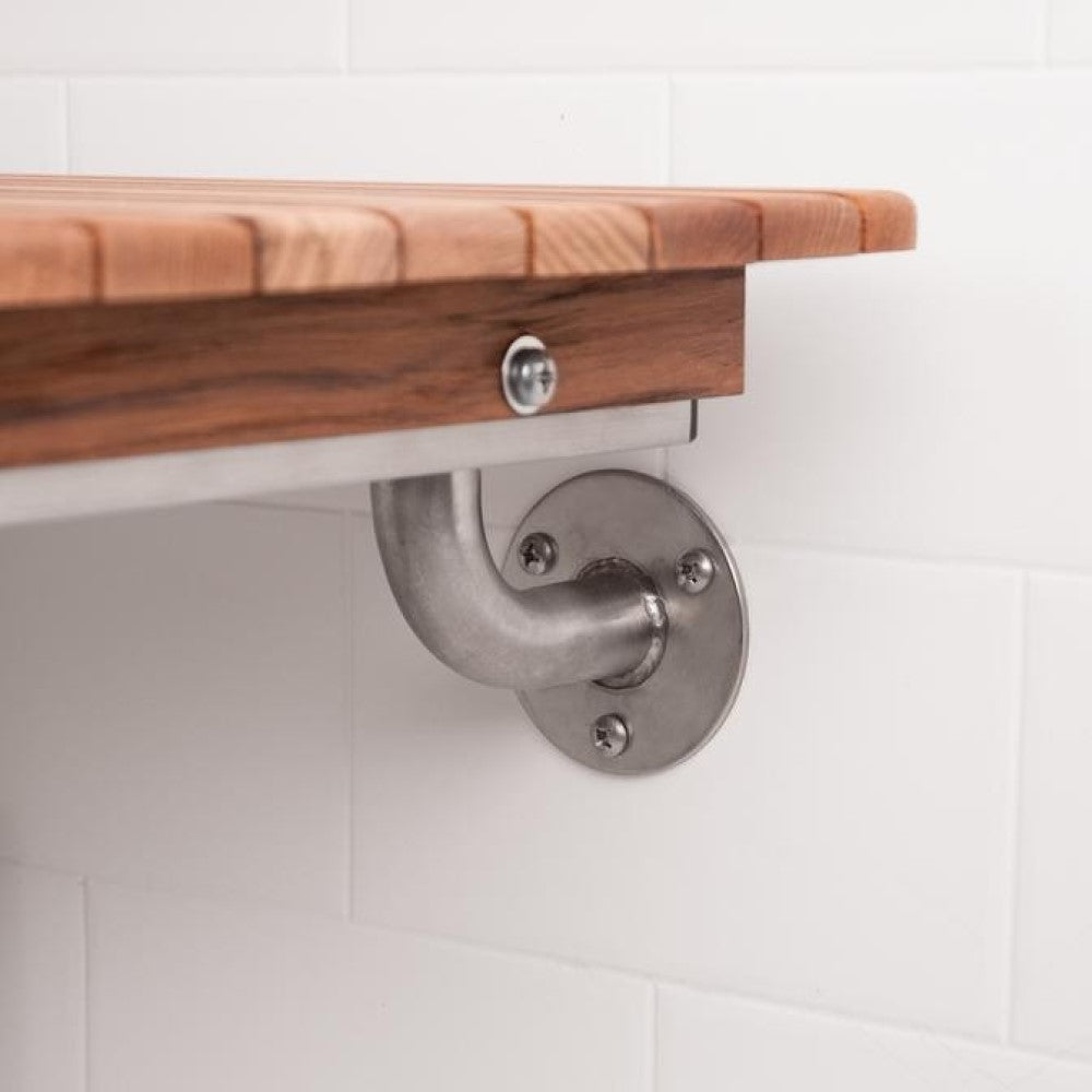 36" Premium Wall Mount Teak Shower Bench-8