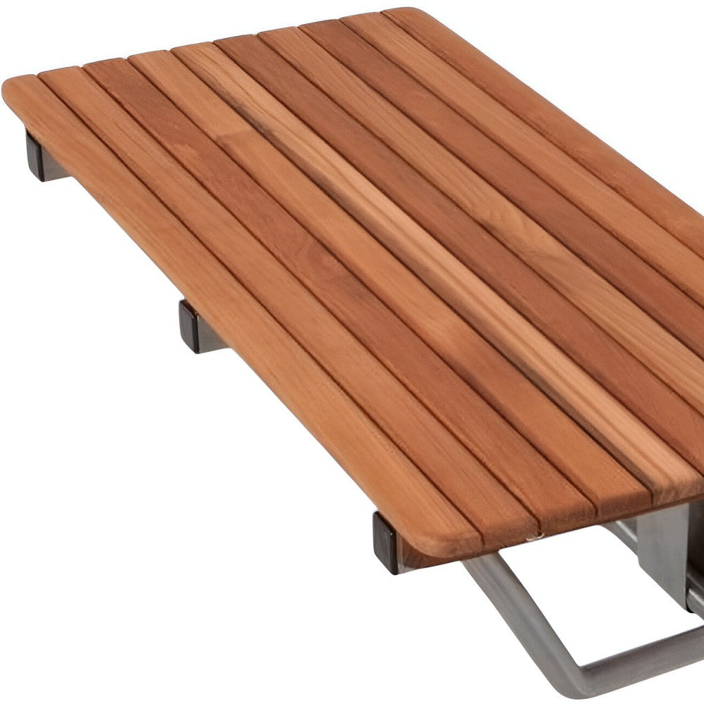 36" Premium Wall Mount Teak Shower Bench-5