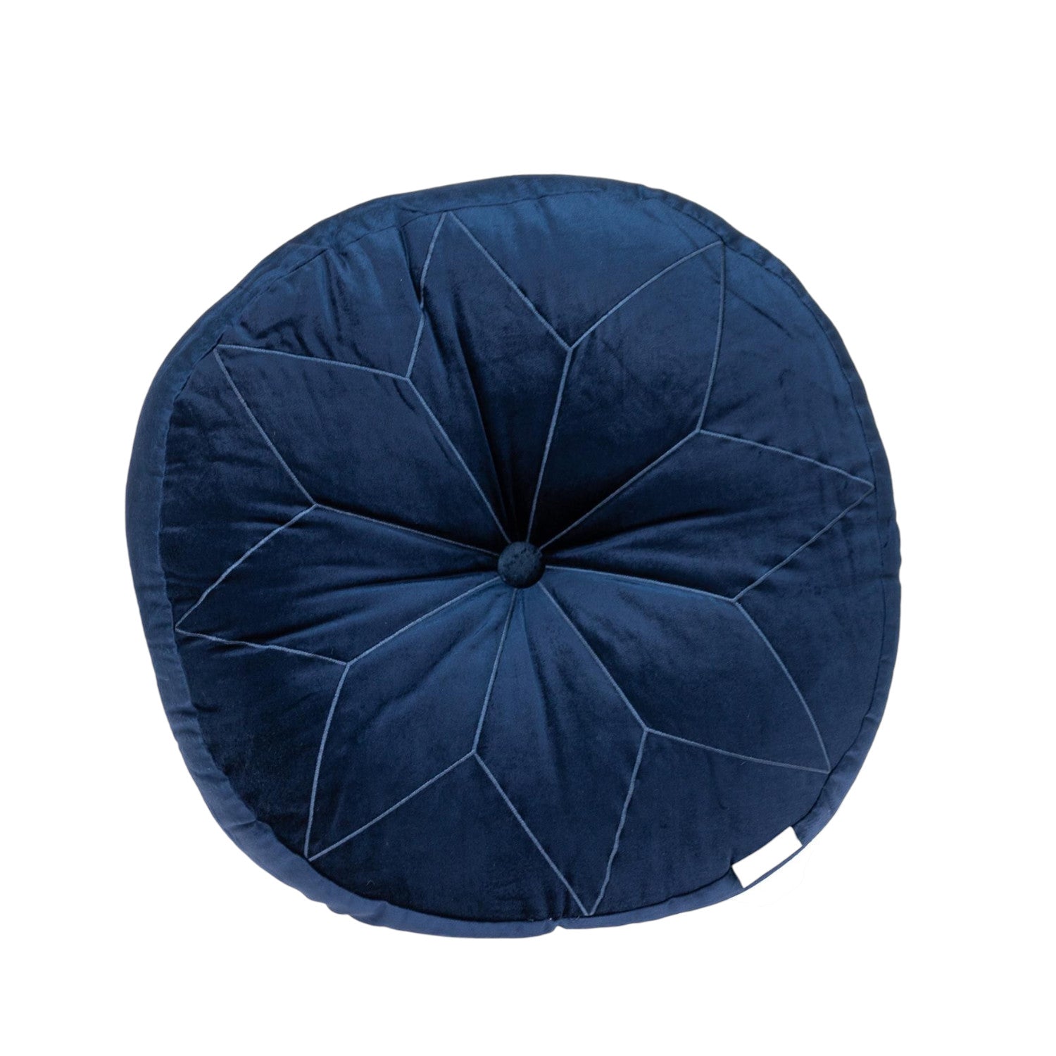 20" X 20" Navy Blue Round Throw Pillow-1