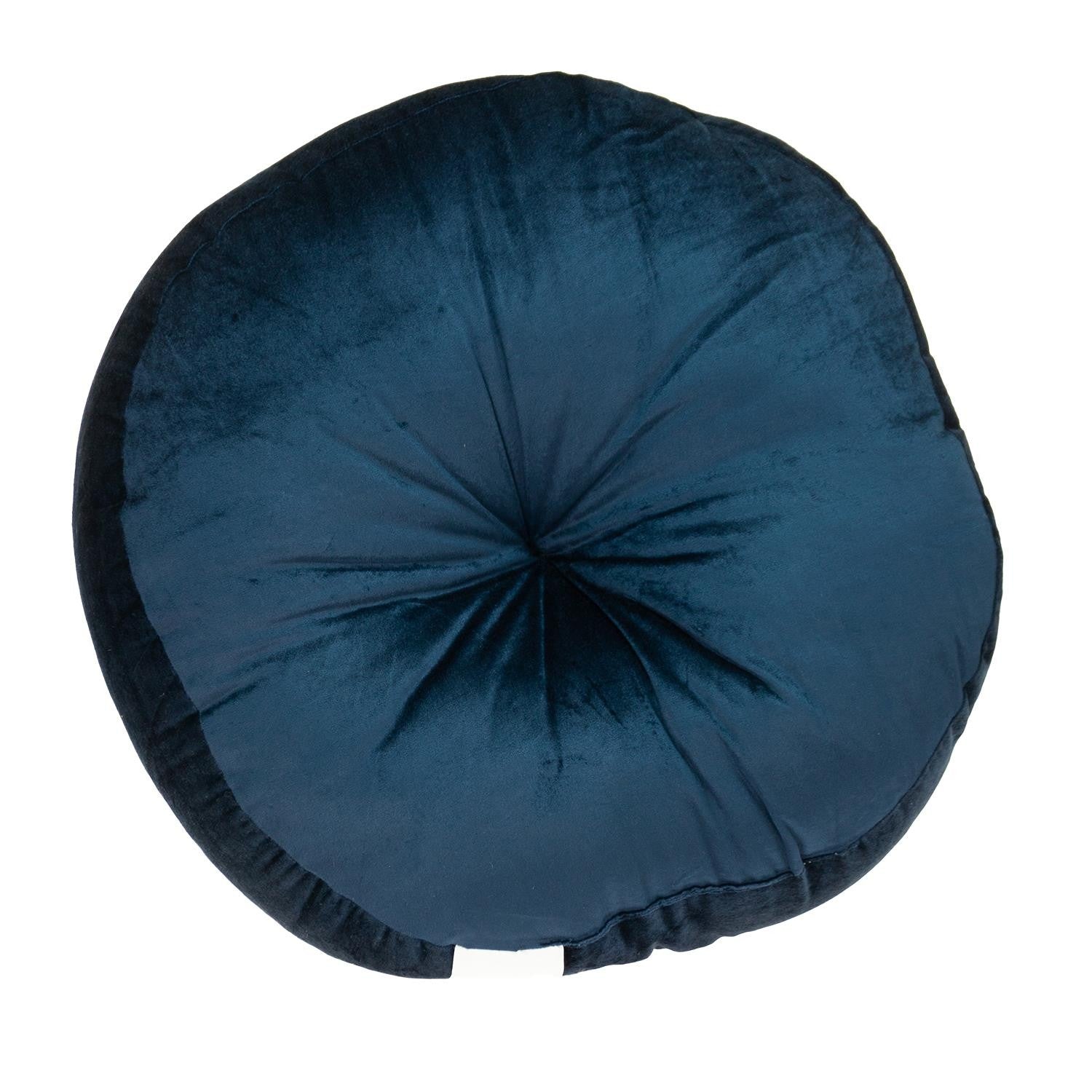 20" X 20" Navy Blue Round Throw Pillow-2