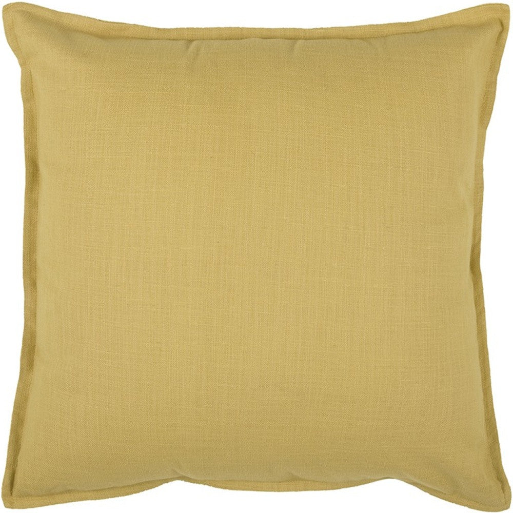 20" Tan Cotton Throw Pillow-3