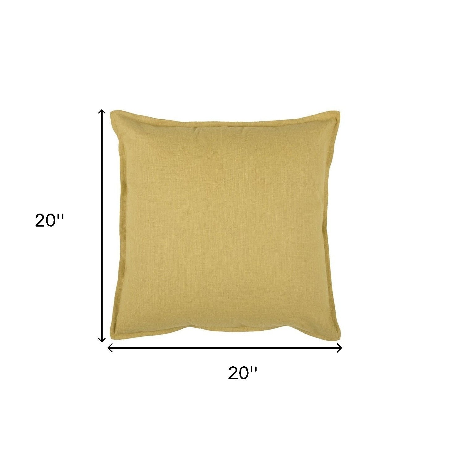 20" Tan Cotton Throw Pillow-4