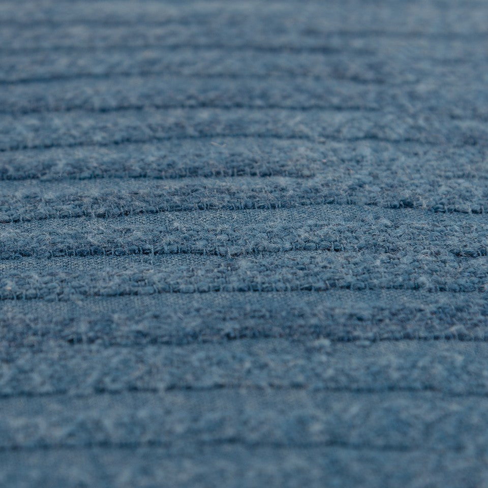 Teal Solid Tonal Abstract Stripe Throw Pillow-6