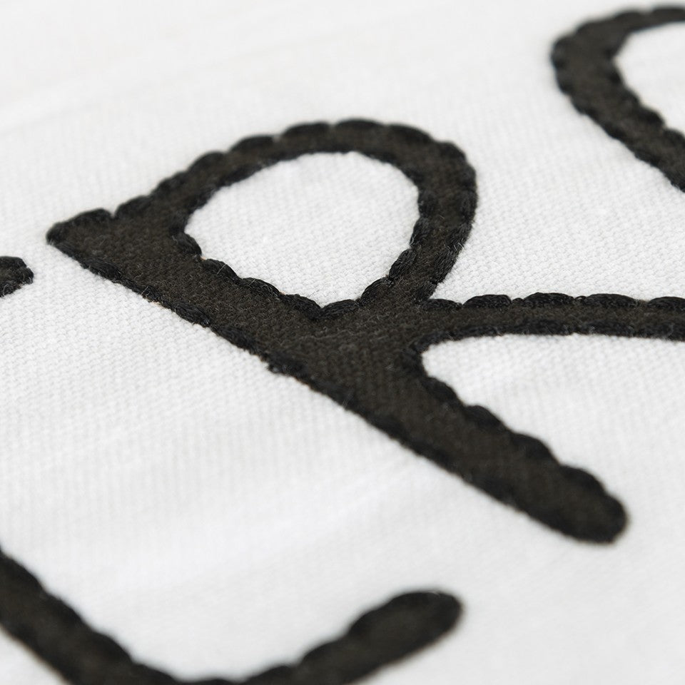 Black and White Irony Fun Message Throw Pillow-3