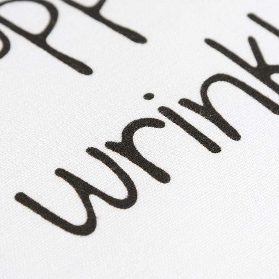 Black and White Irony Fun Message Throw Pillow-4