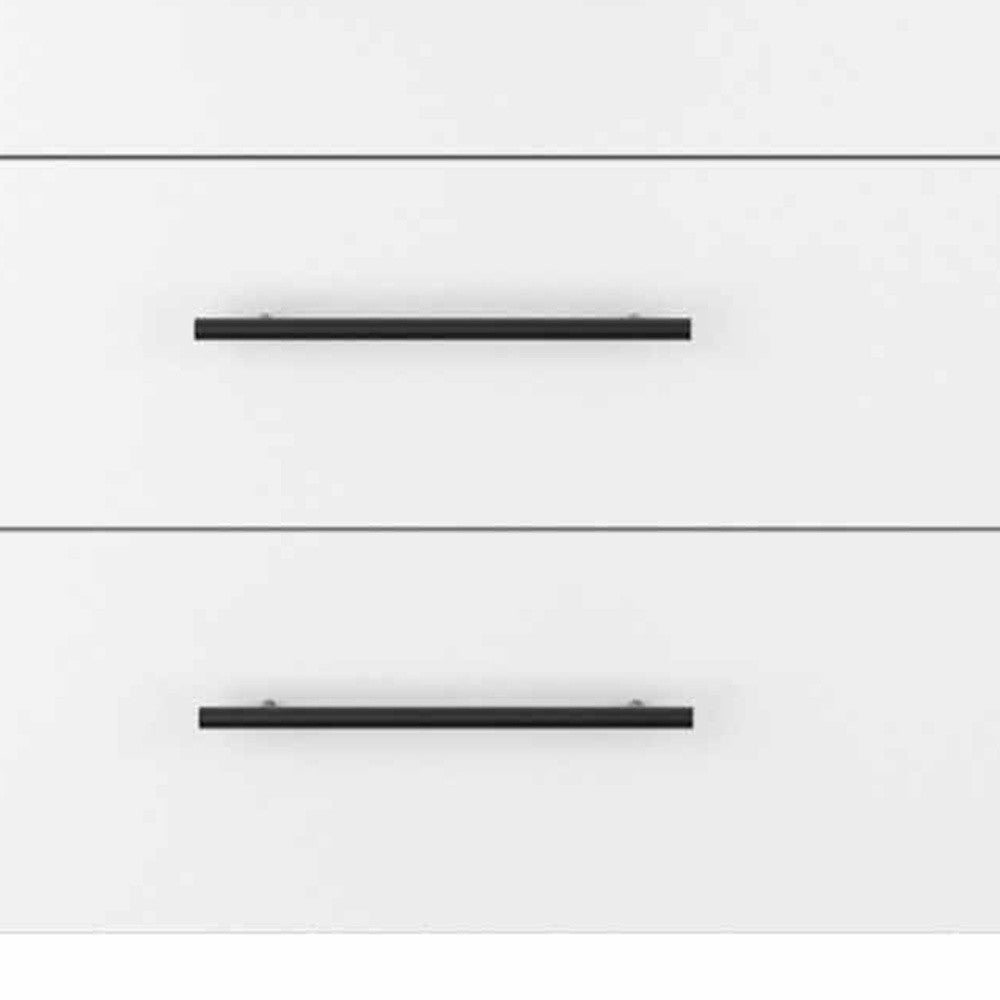 59" White Six Drawer Double Dresser-3