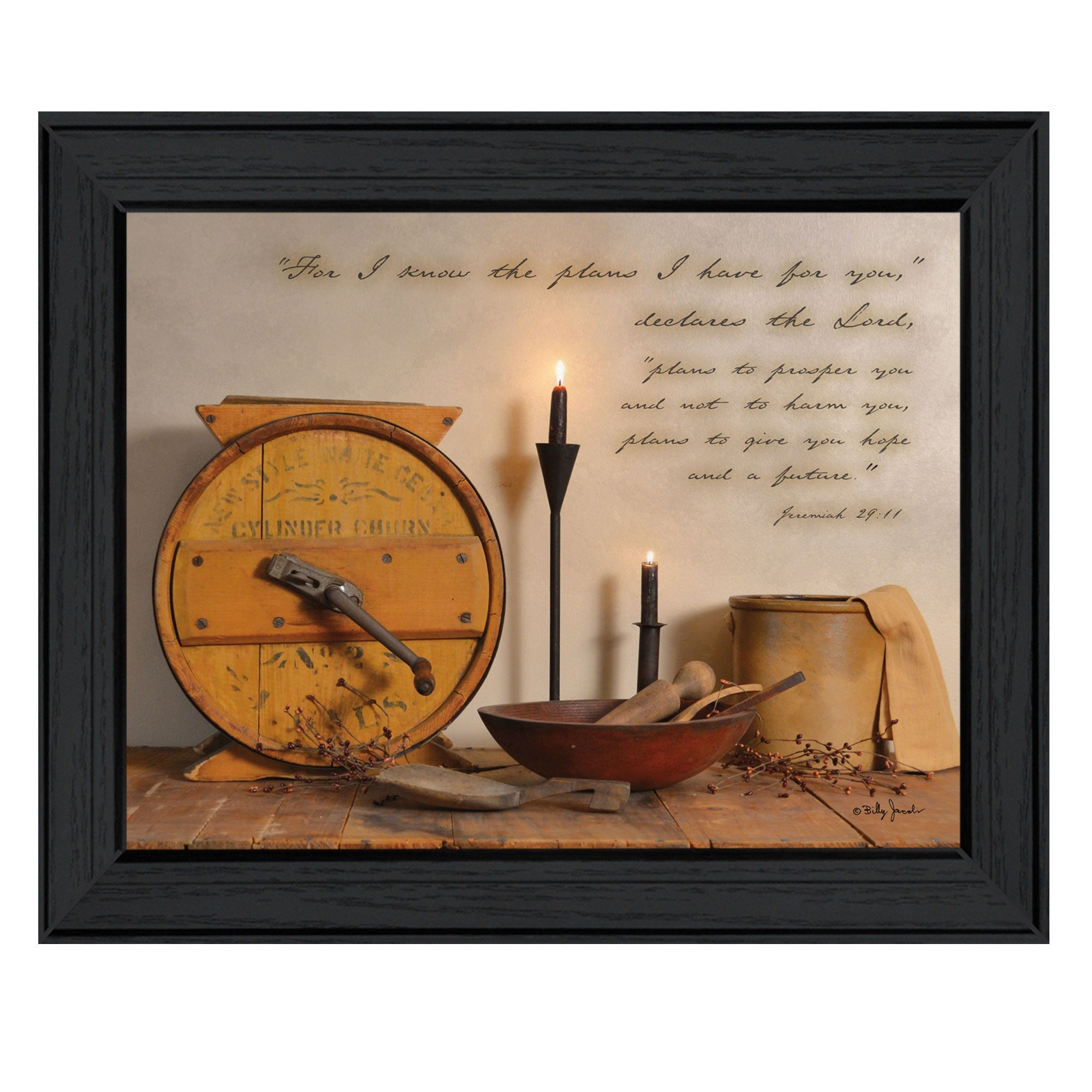 The Plans I have for You 2 Black Framed Print Wall Art-1