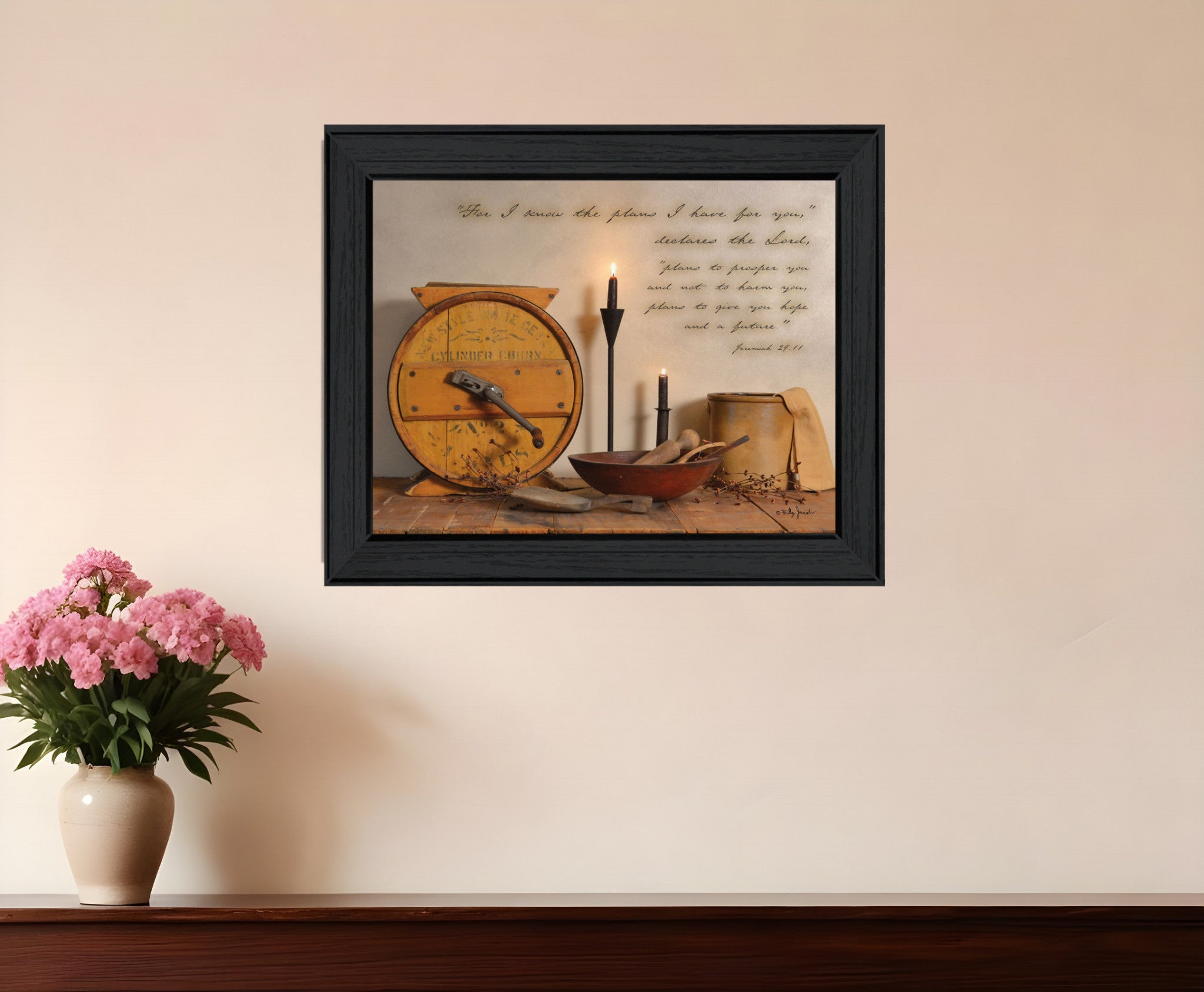 The Plans I have for You 2 Black Framed Print Wall Art-0