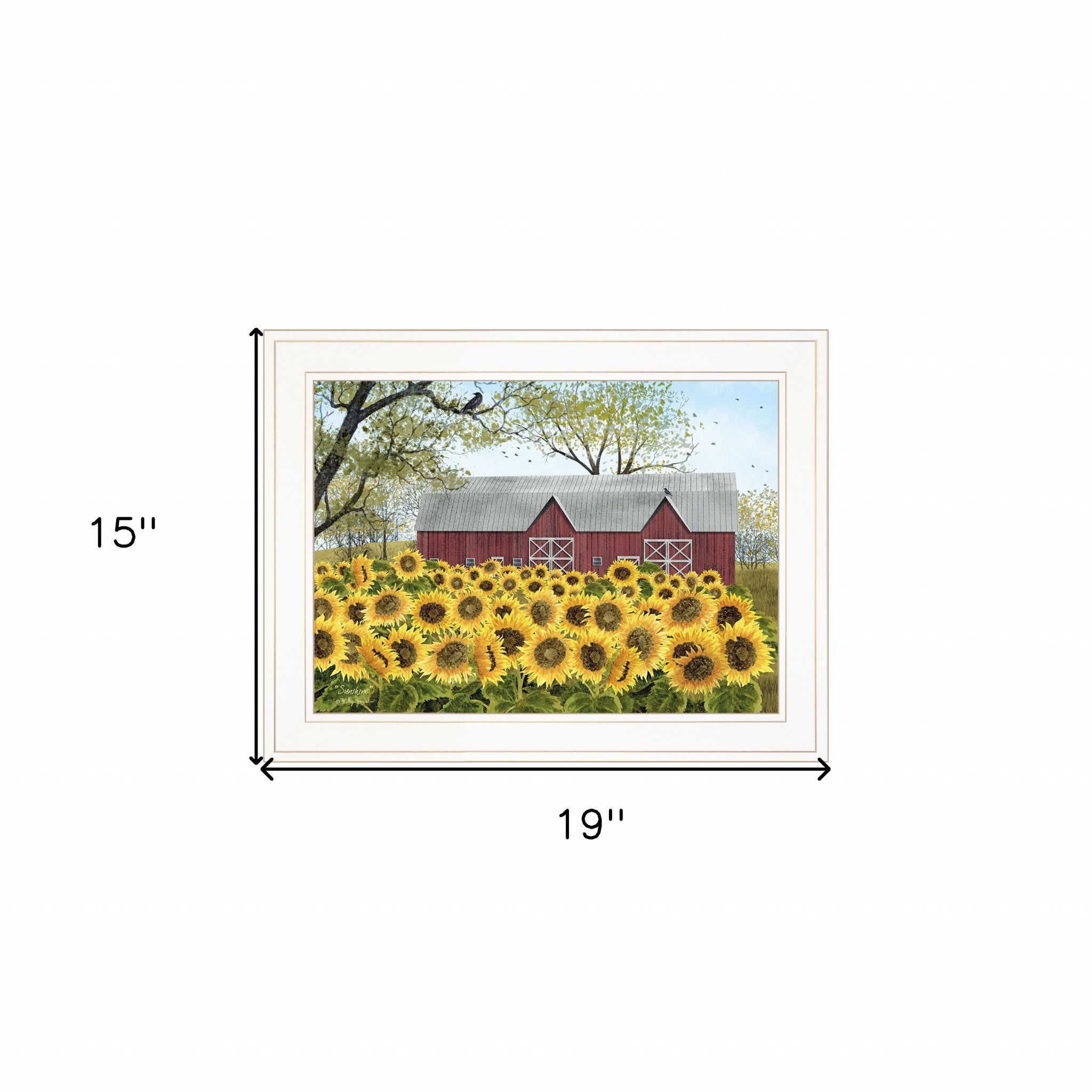 Sunshine 1 White Framed Print Wall Art-4