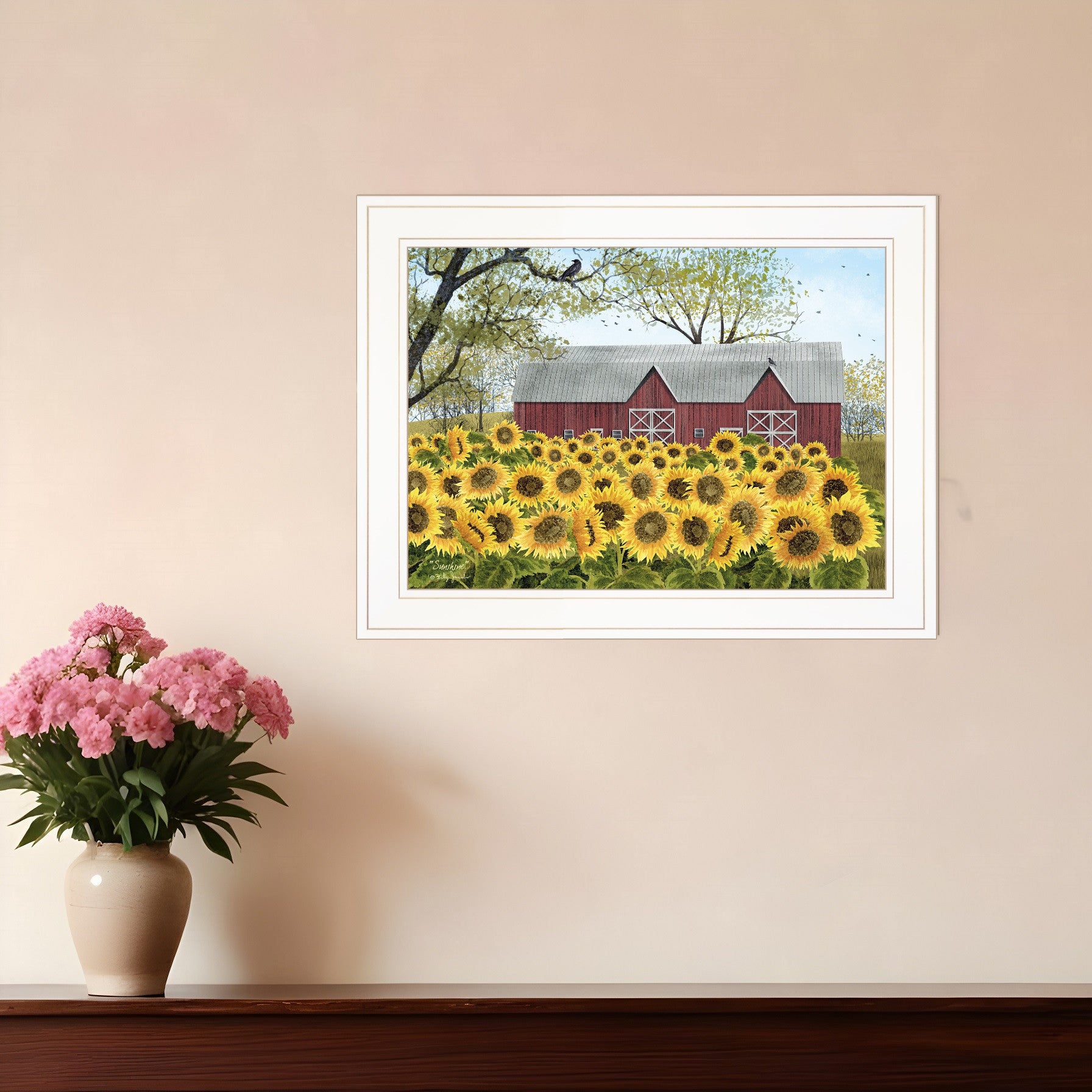 Sunshine 1 White Framed Print Wall Art-0